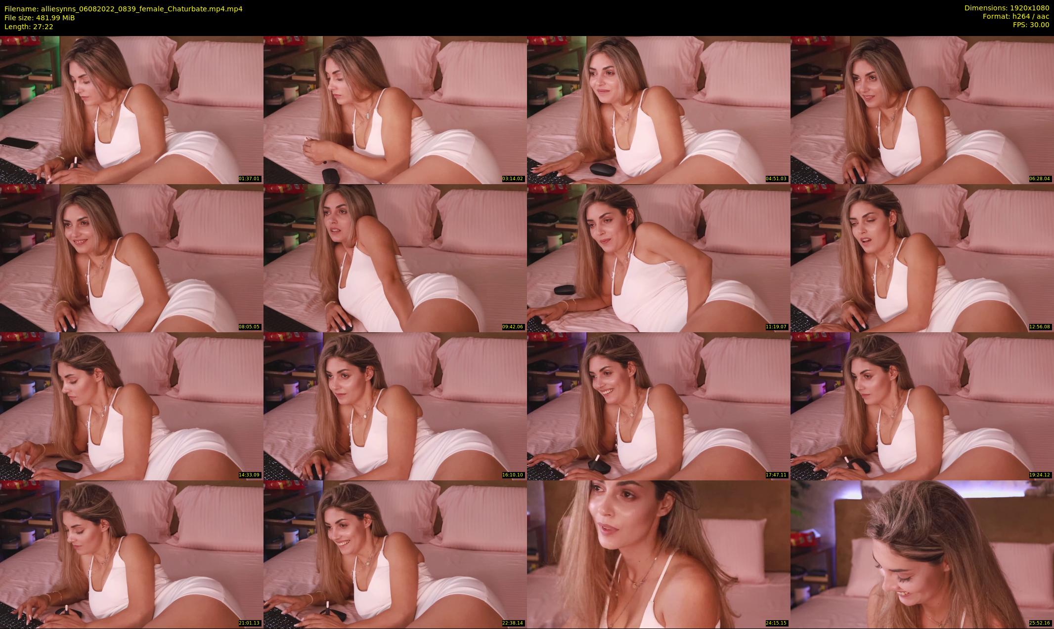 alliesynns — 28 minute Chaturbate female cam show recording, 1080p, Aug 6, 2022