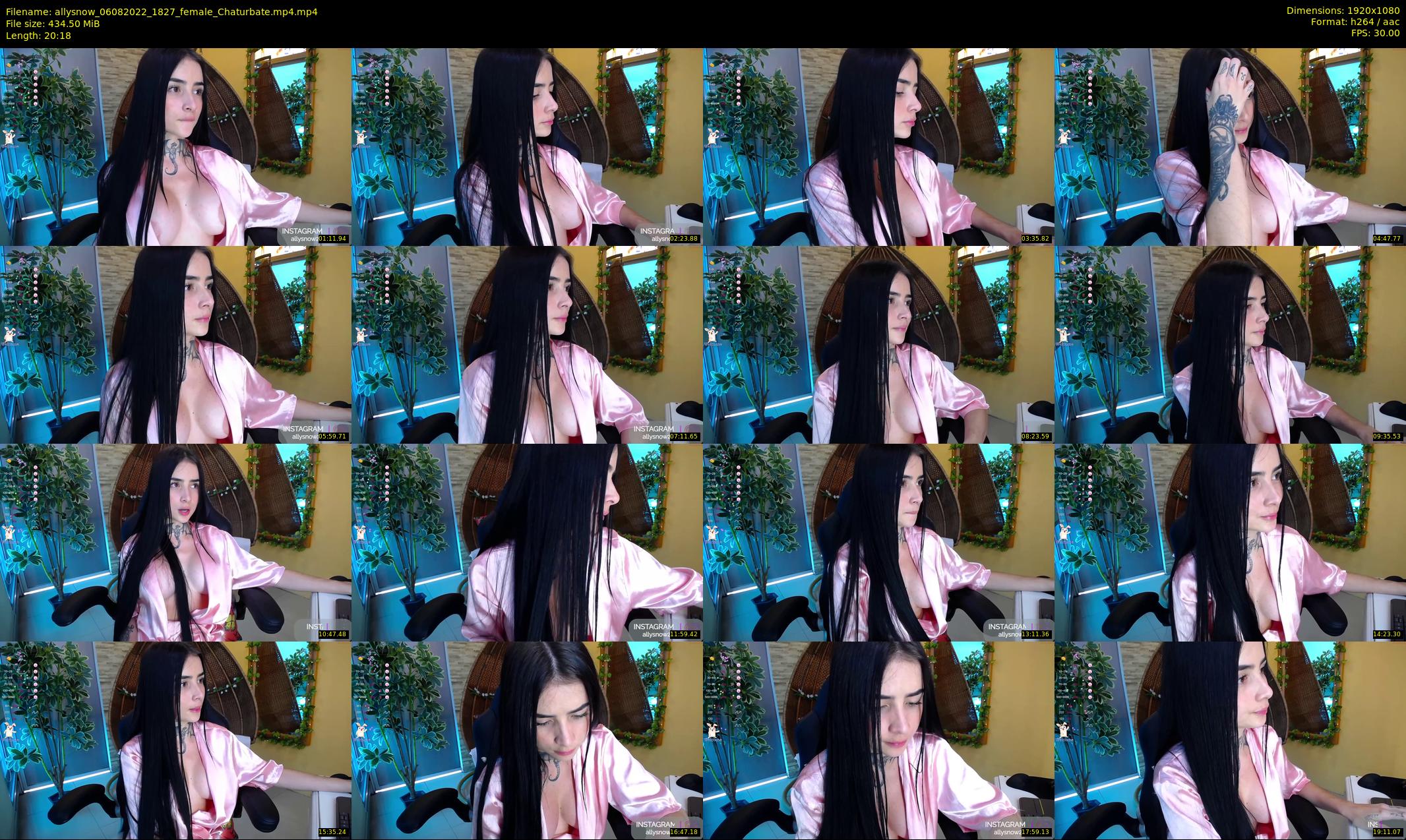 allysnow — 21 minute Chaturbate female cam show recording, 1080p, Aug 6, 2022