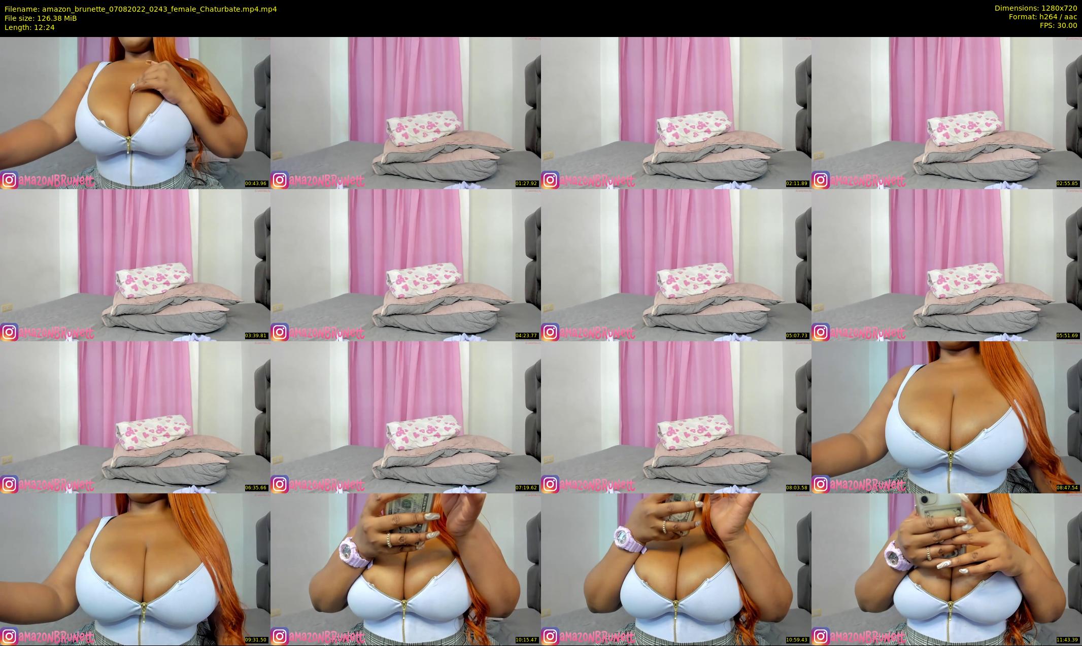 amazon_brunette — 13 minute Chaturbate female cam show recording, 720p, Aug 7, 2022