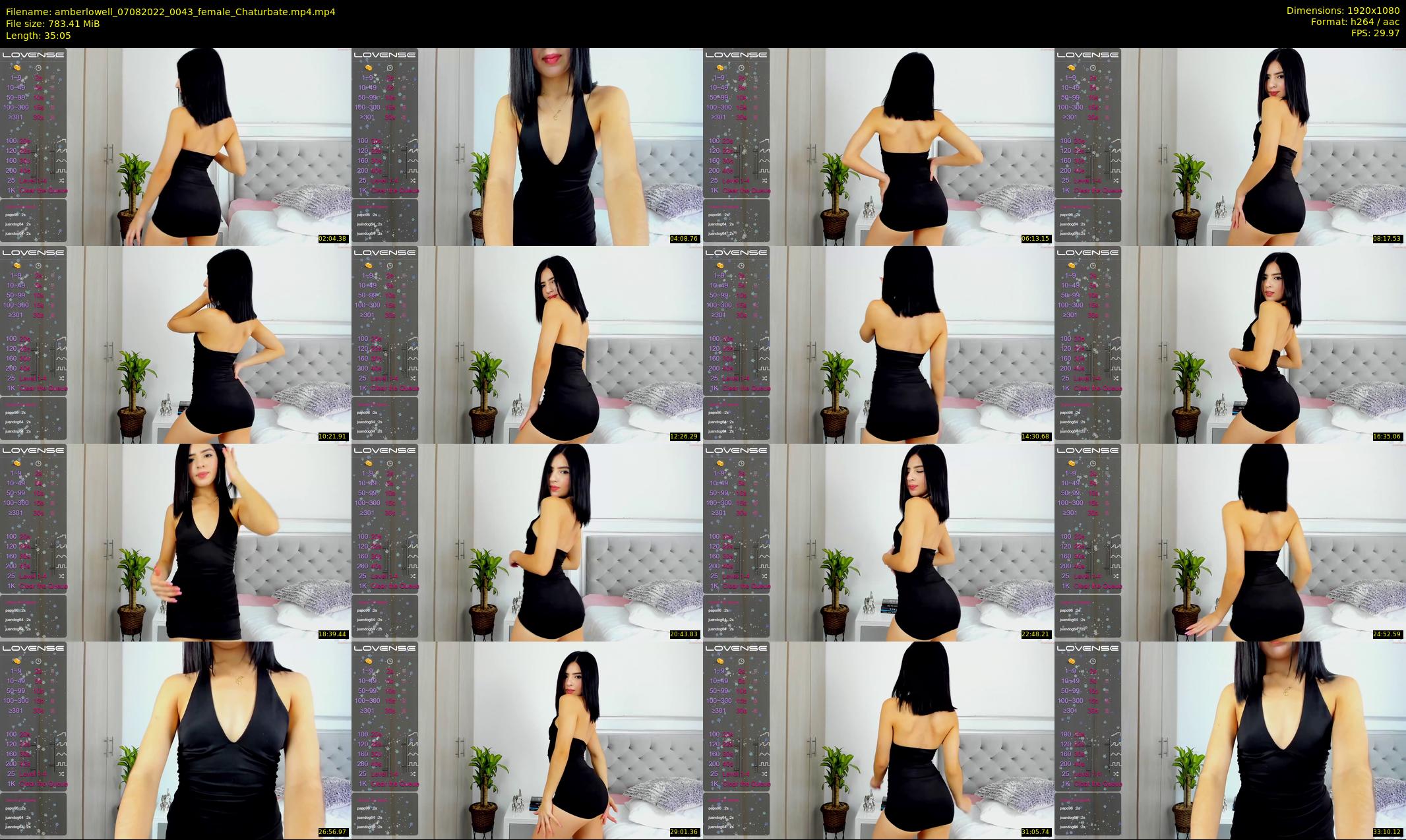 amberlowell — 36 minute Chaturbate female cam show recording, 1080p, Aug 7, 2022