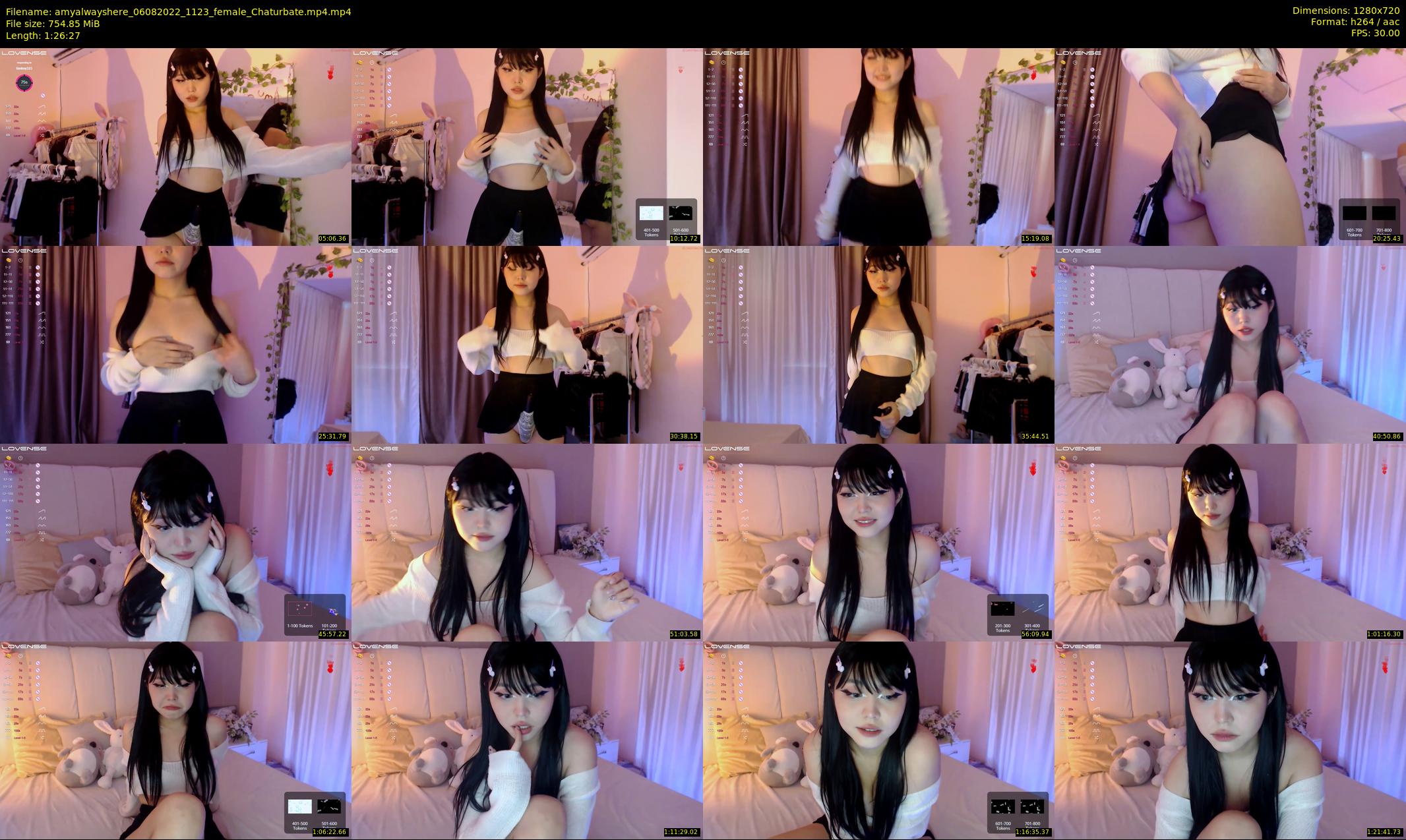 amyalwayshere — 87 minute Chaturbate female cam show recording, 720p, Aug 6, 2022