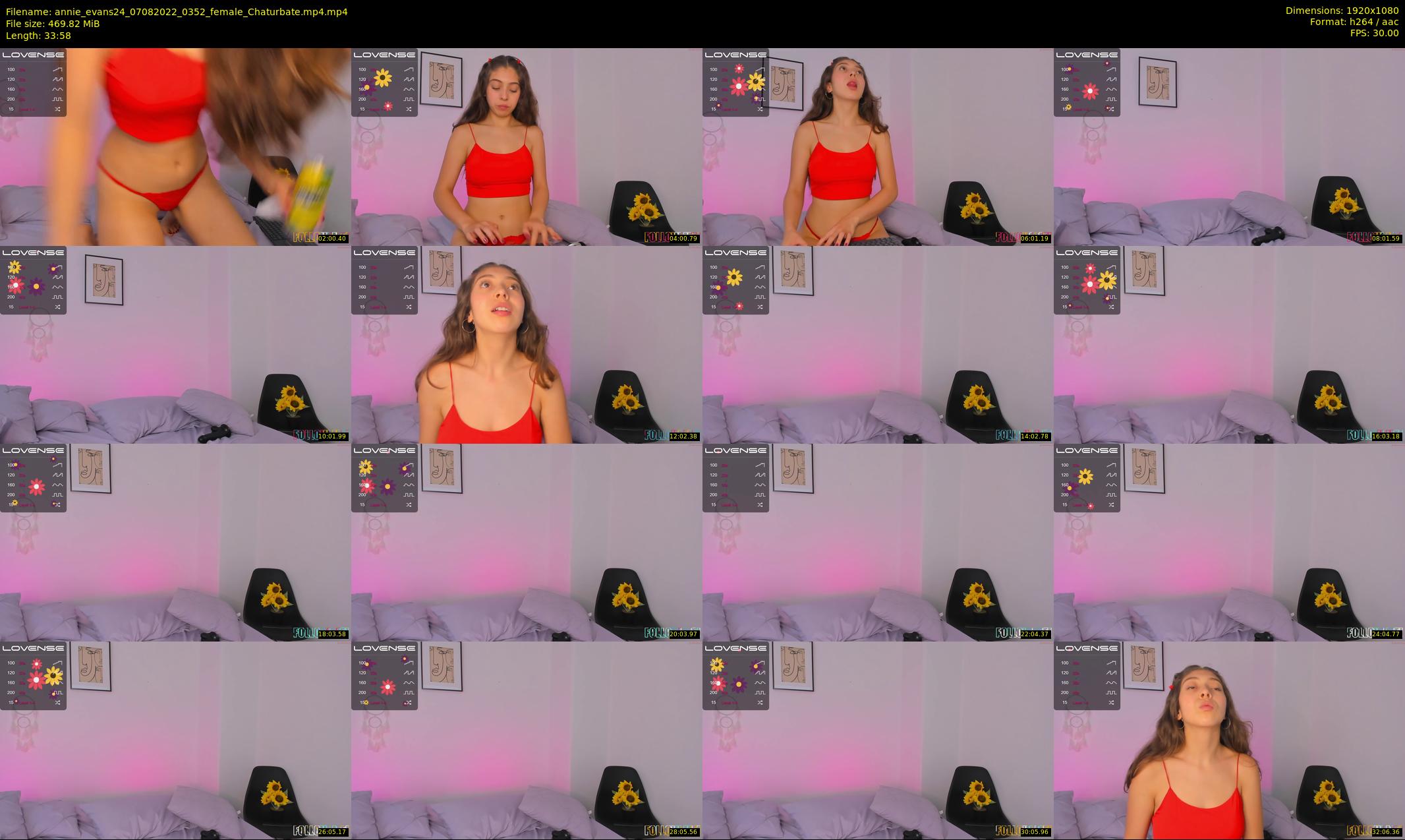 annie_evans24 — 34 minute Chaturbate female cam show recording, 1080p, Aug 7, 2022