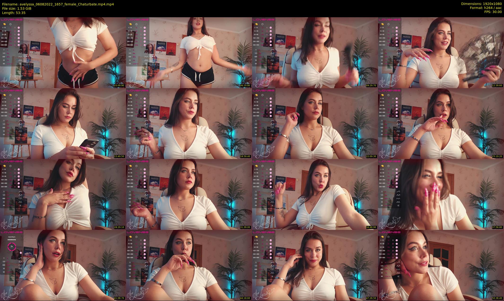 avelyssa — 54 minute Chaturbate female cam show recording, 1080p, Aug 6, 2022