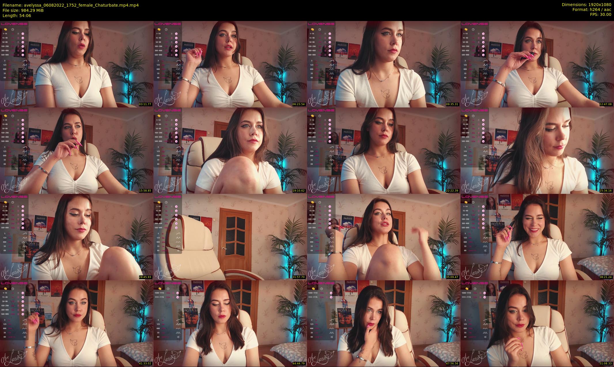 avelyssa — 55 minute Chaturbate female cam show recording, 1080p, Aug 6, 2022