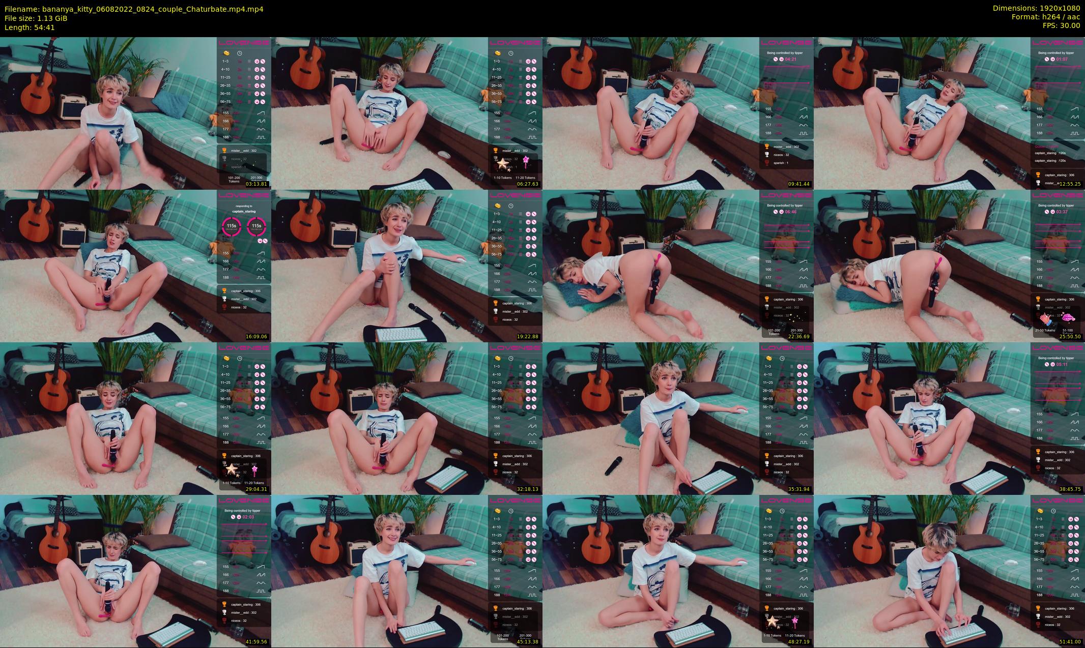 bananya_kitty — 55 minute Chaturbate couple cam show recording, 1080p, Aug 6, 2022