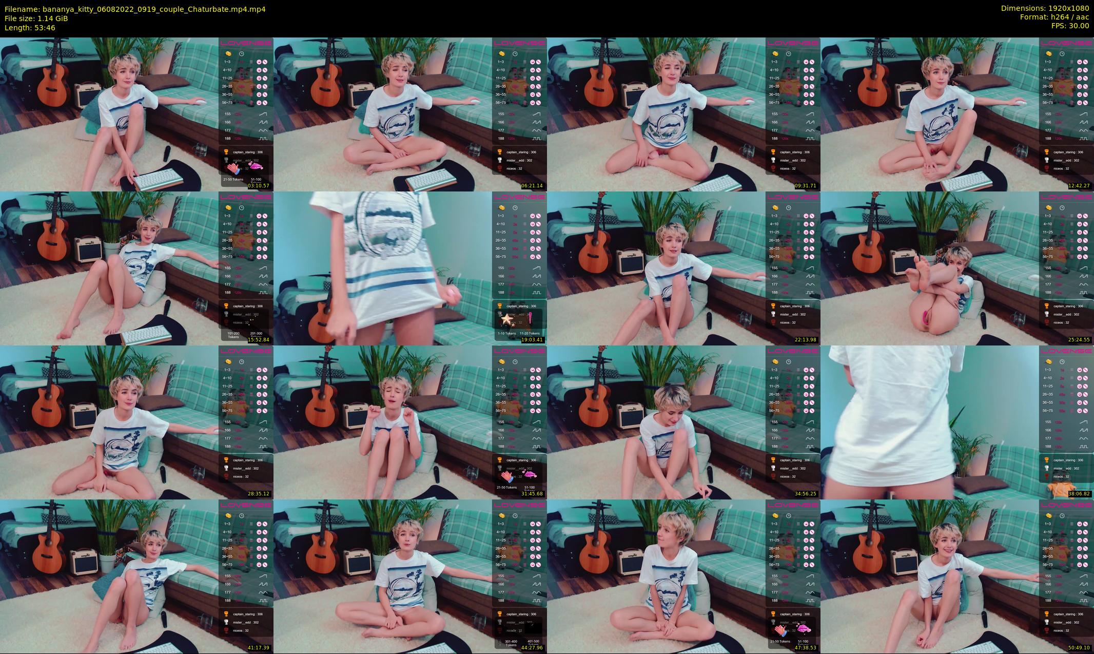 bananya_kitty — 54 minute Chaturbate couple cam show recording, 1080p, Aug 6, 2022