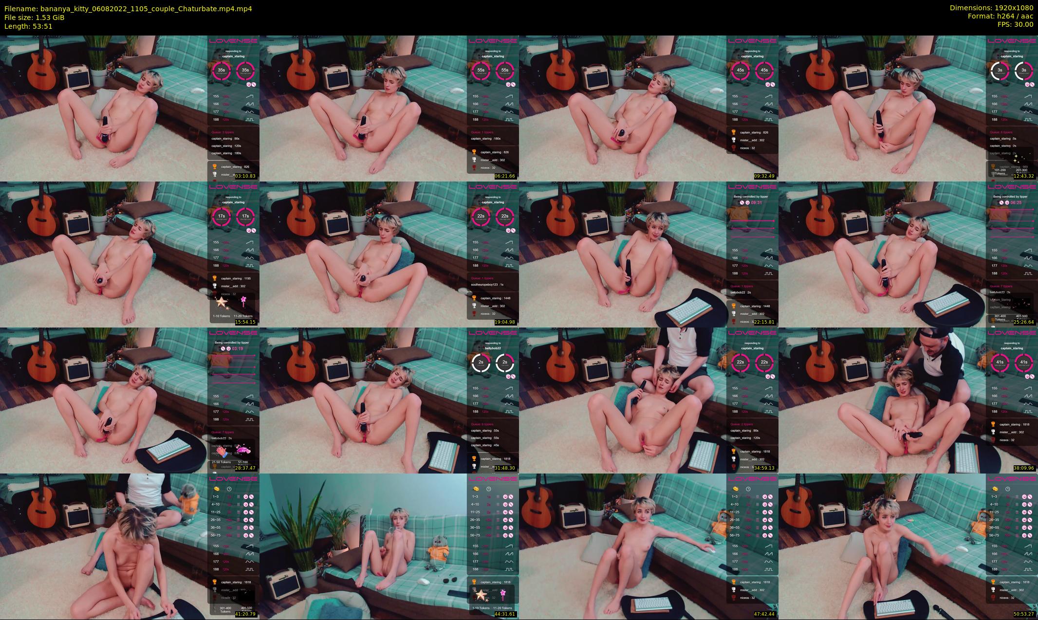 bananya_kitty — 54 minute Chaturbate couple cam show recording, 1080p, Aug 6, 2022