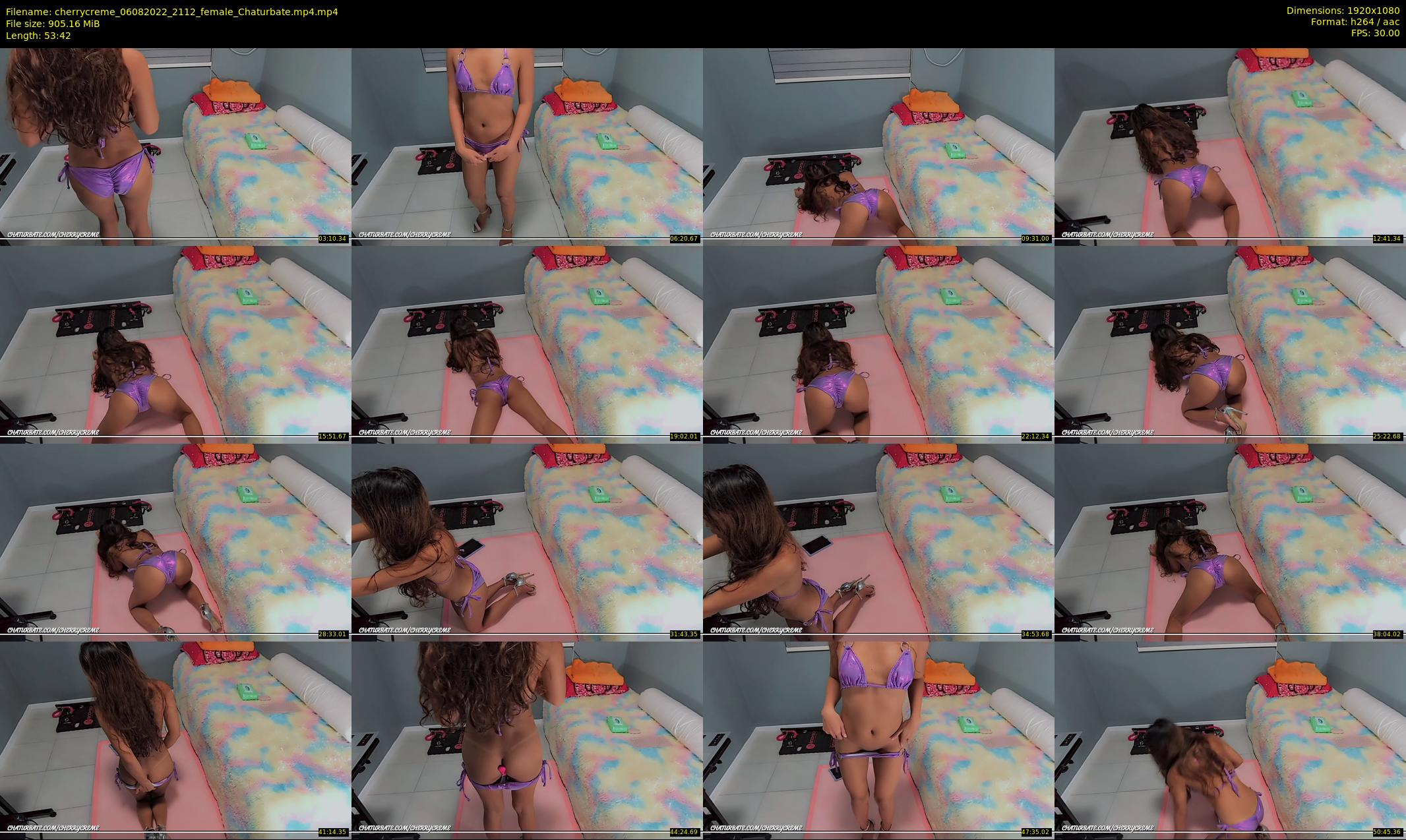 cherrycreme — 54 minute Chaturbate female cam show recording, 1080p, Aug 6, 2022