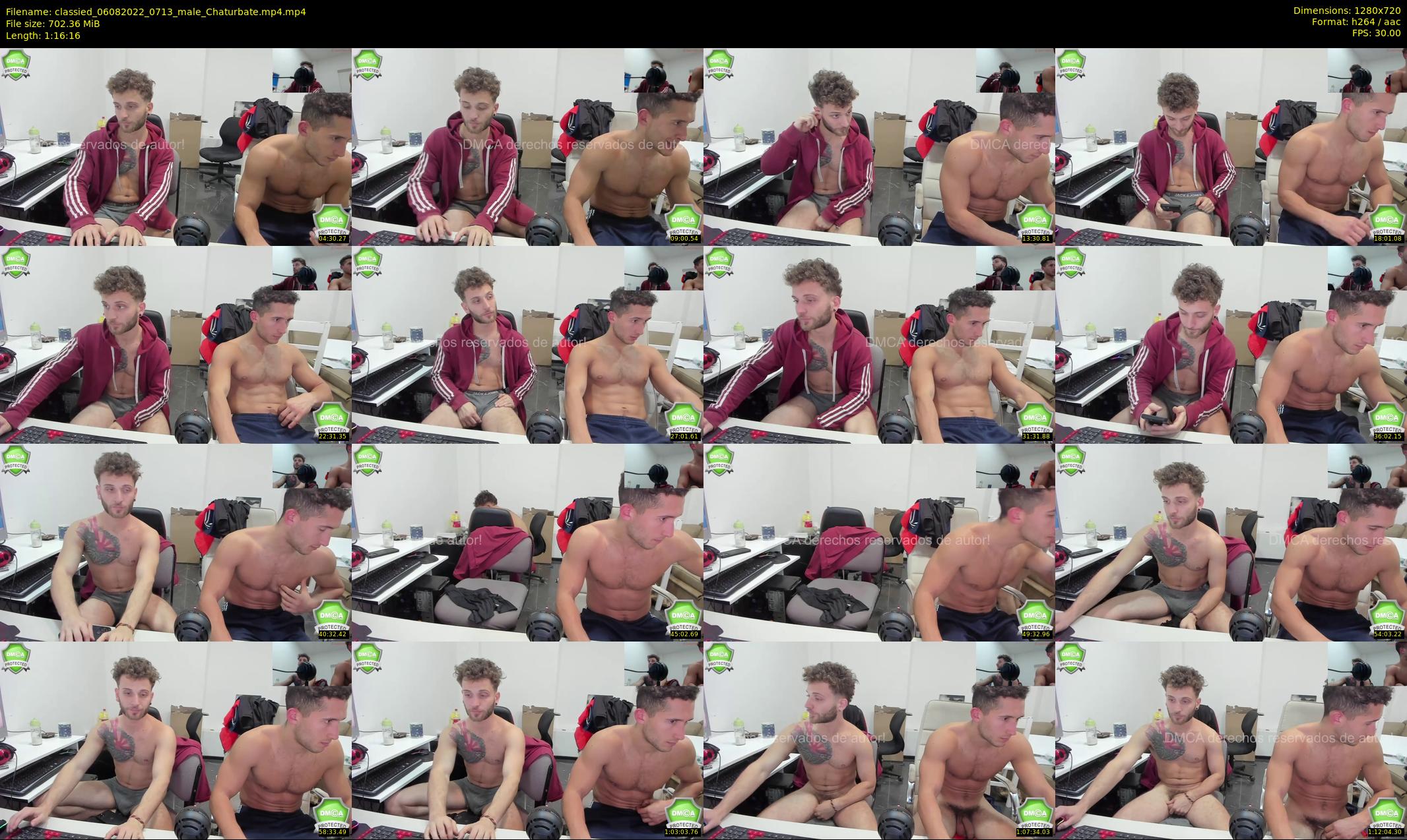 classied — 77 minute Chaturbate male cam show recording, 720p, Aug 6, 2022