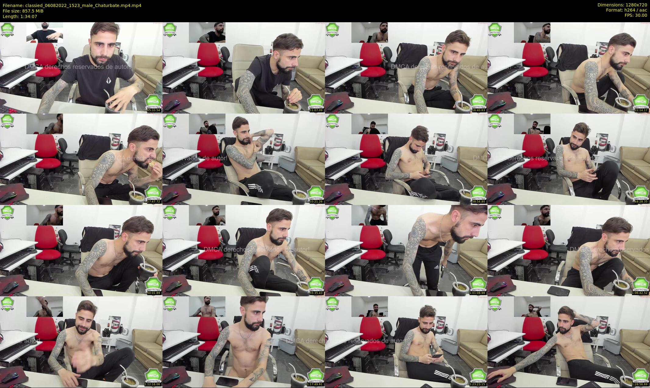 classied — 95 minute Chaturbate male cam show recording, 720p, Aug 6, 2022