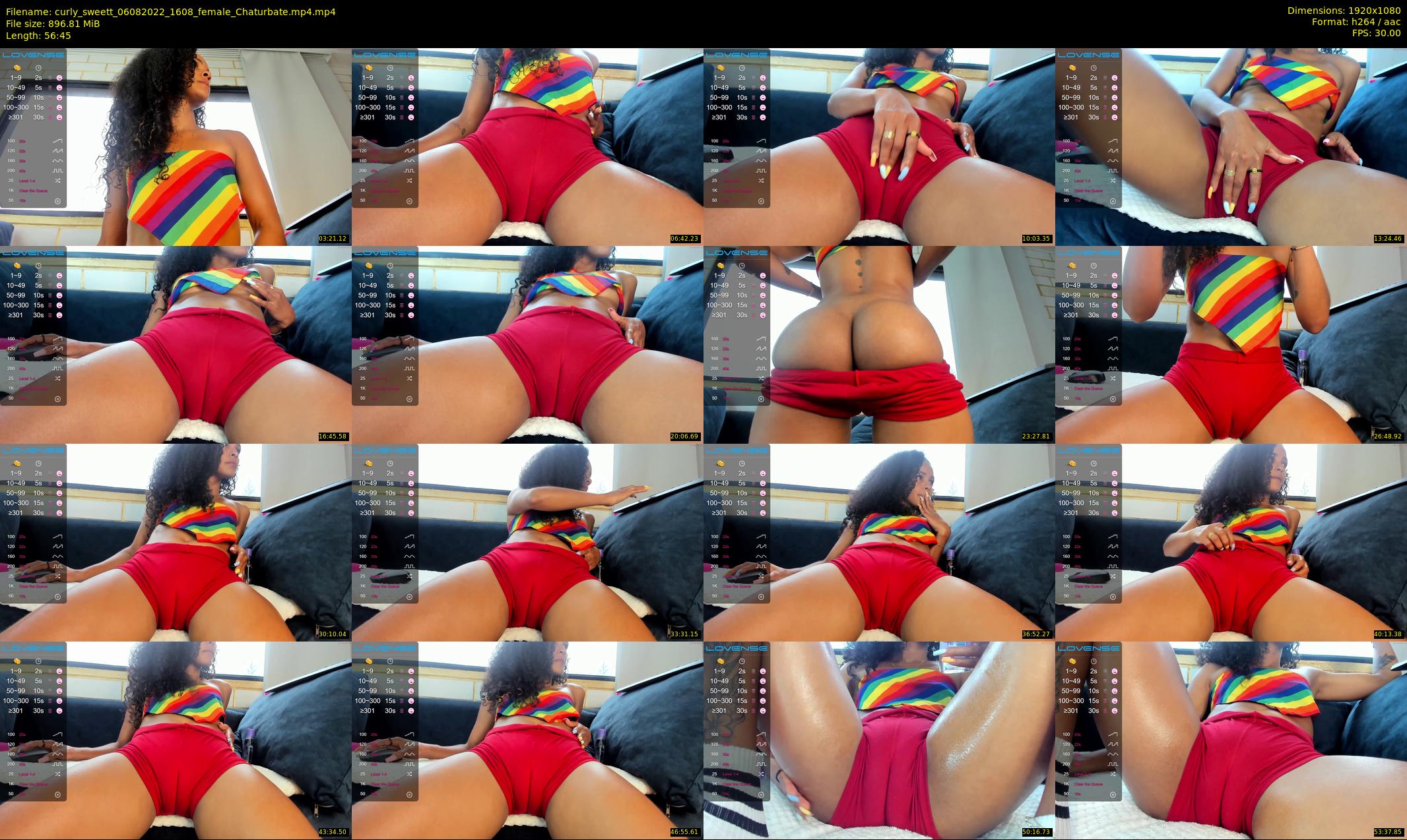 curly_sweett — 57 minute Chaturbate female cam show recording, 1080p, Aug 6, 2022