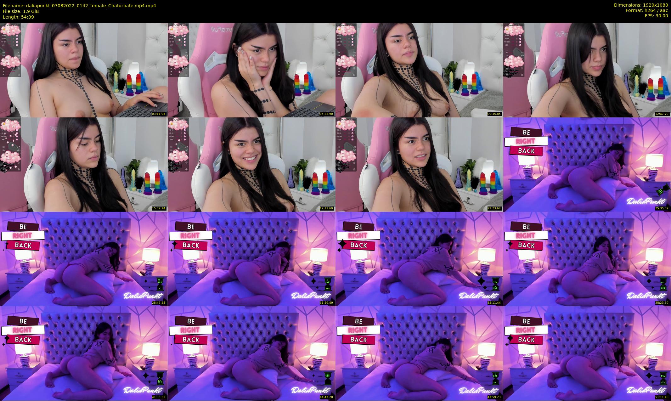 daliapunkt — 55 minute Chaturbate female cam show recording, 1080p, Aug 7, 2022