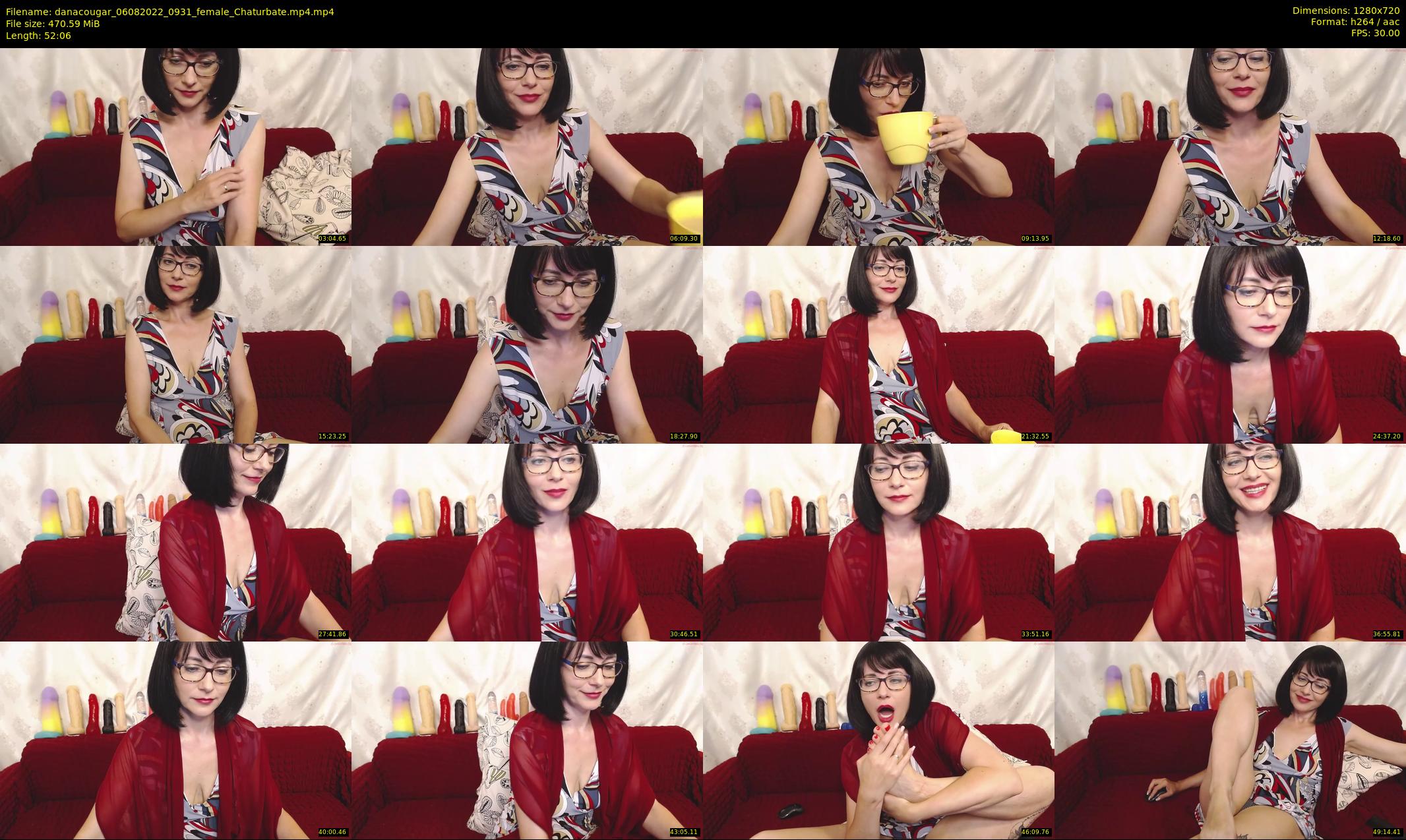 danacougar — 53 minute Chaturbate female cam show recording, 720p, Aug 6, 2022