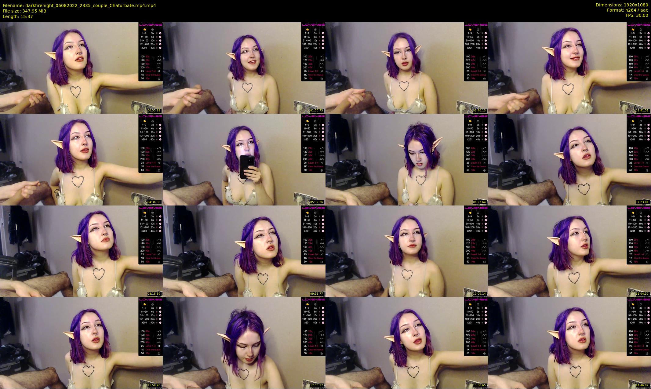 darkfirenight — 16 minute Chaturbate couple cam show recording, 1080p, Aug 6, 2022