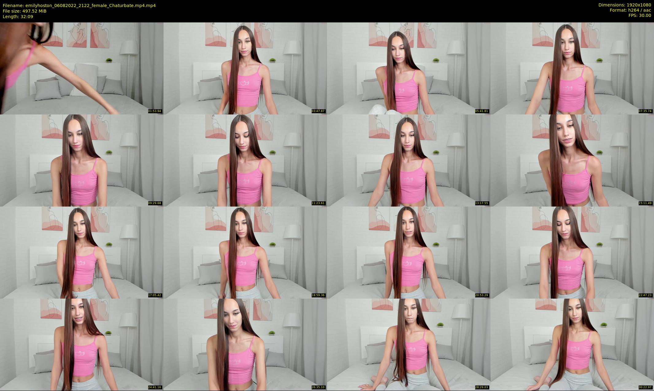 emilyhoston — 33 minute Chaturbate female cam show recording, 1080p, Aug 6, 2022