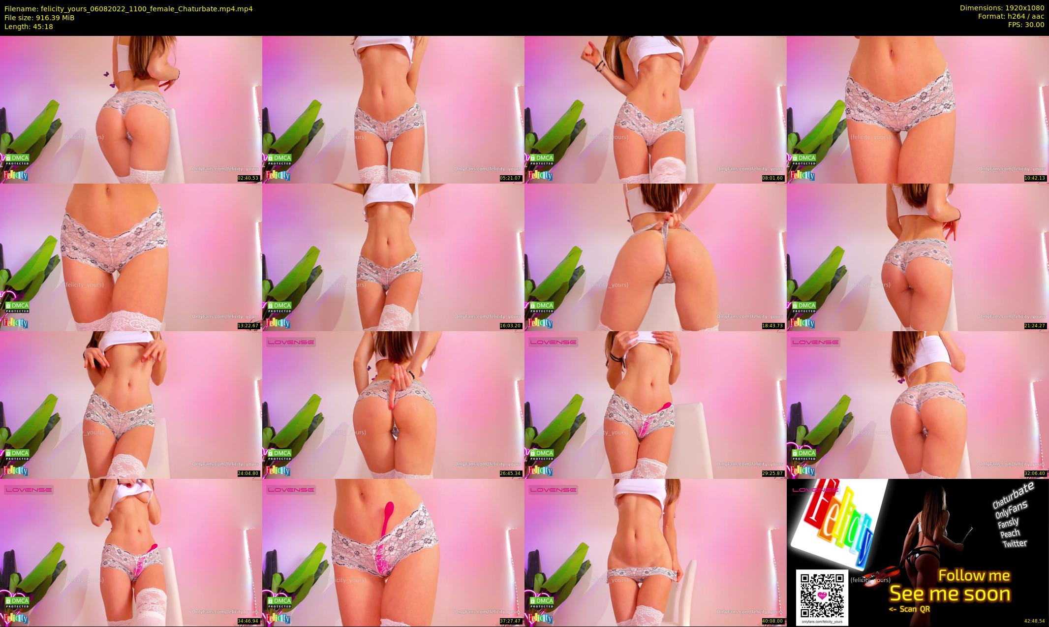 felicity_yours — 46 minute Chaturbate female cam show recording, 1080p, Aug 6, 2022