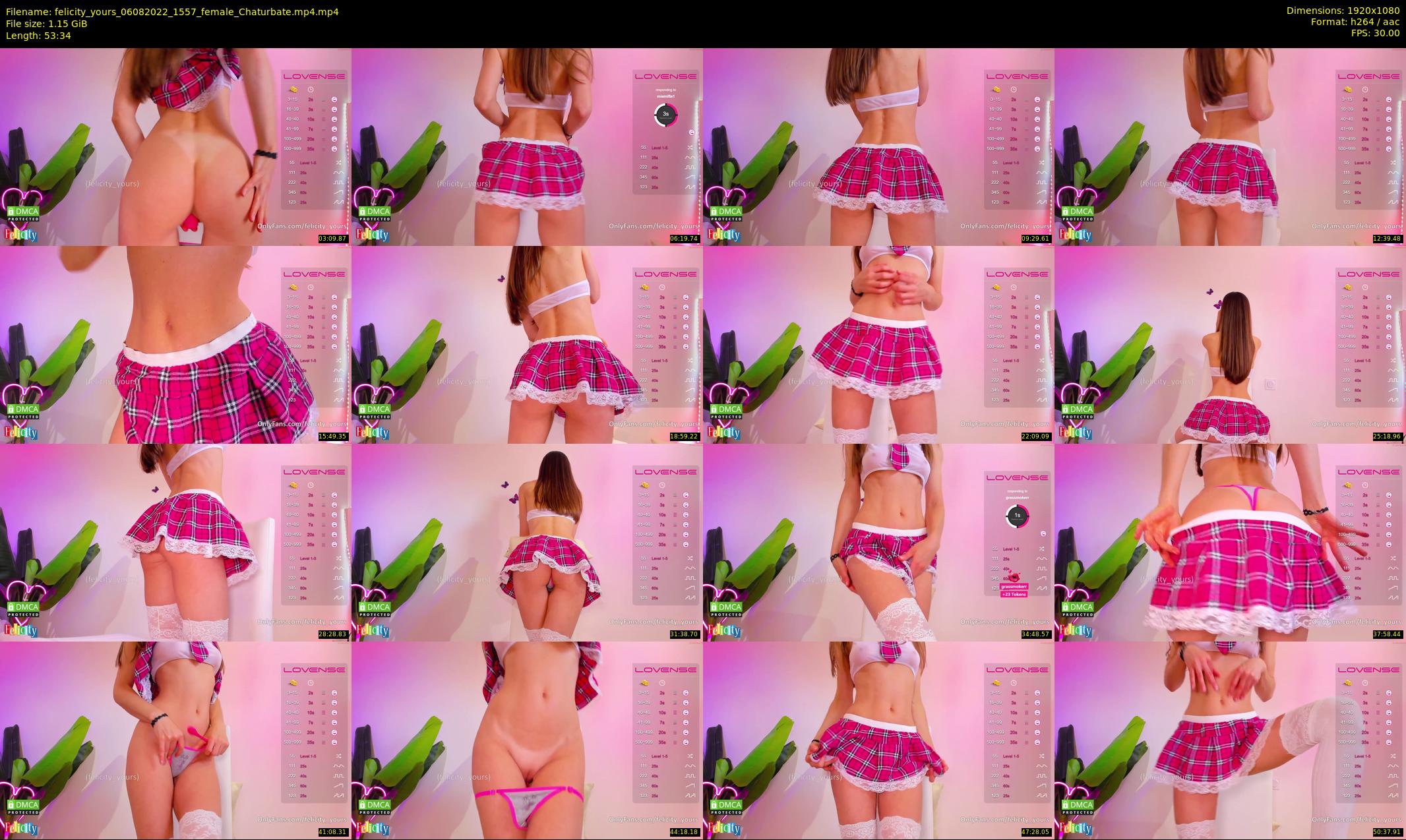 felicity_yours — 54 minute Chaturbate female cam show recording, 1080p, Aug 6, 2022