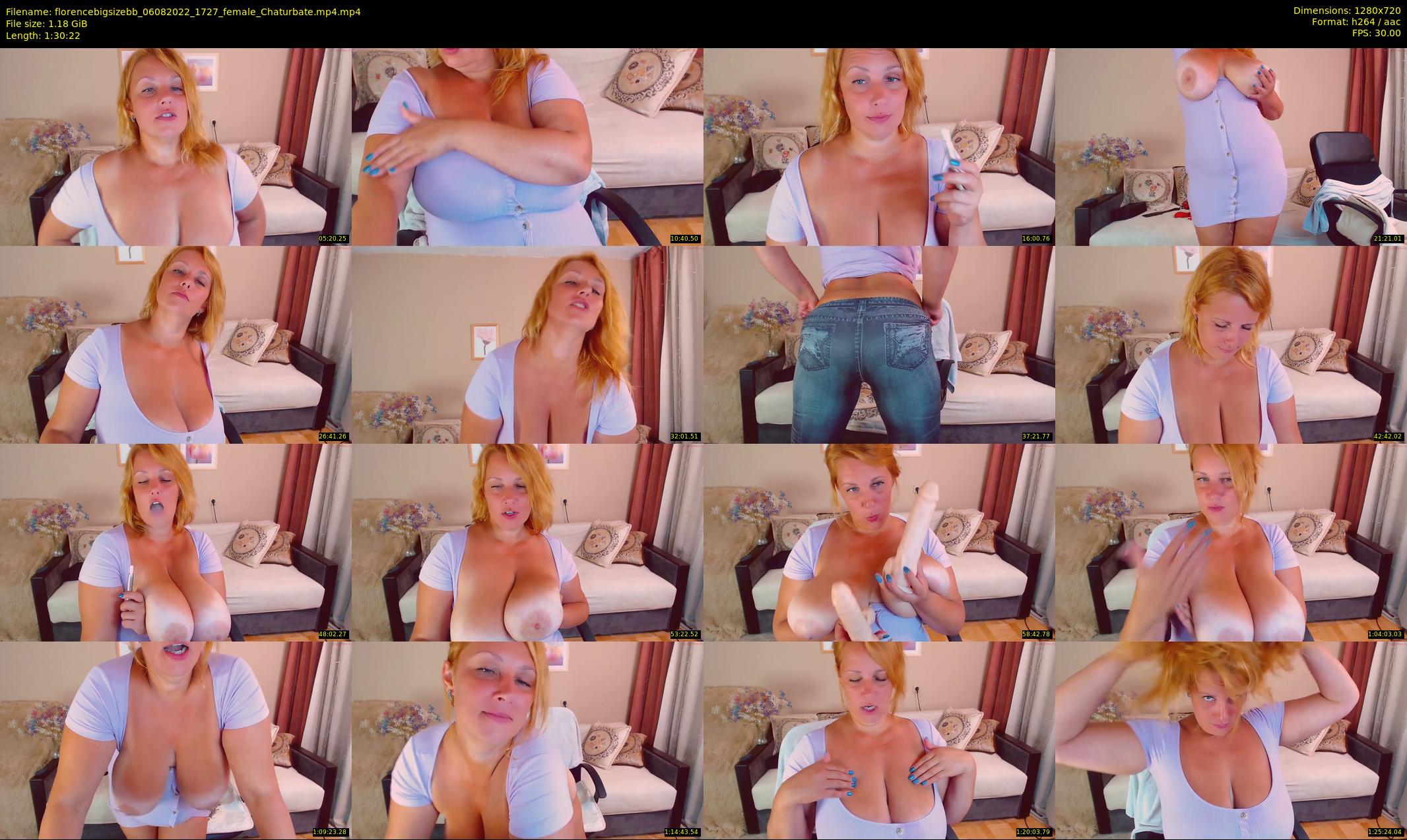 florencebigsizebb — 91 minute Chaturbate female cam show recording, 720p, Aug 6, 2022