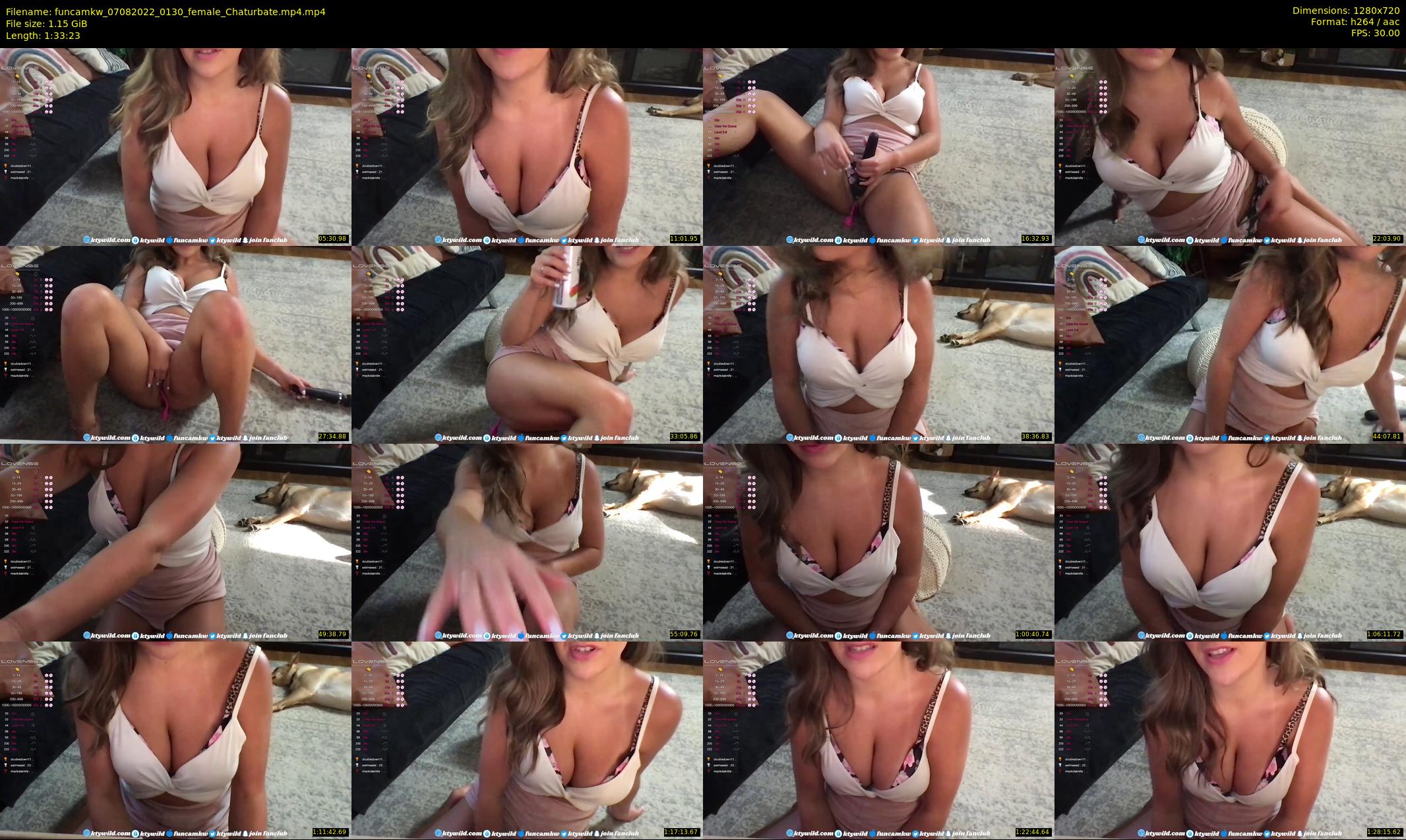 funcamkw — 94 minute Chaturbate female cam show recording, 720p, Aug 7, 2022