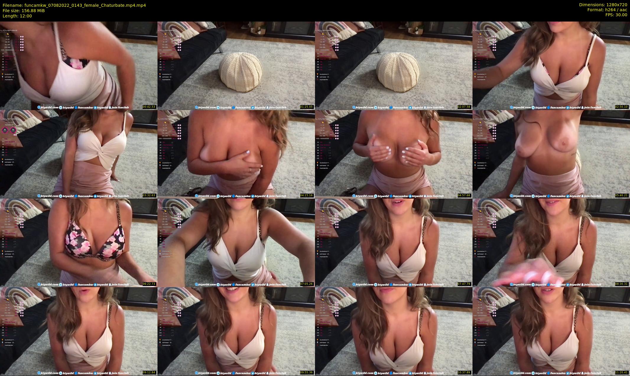 funcamkw — 12 minute Chaturbate female cam show recording, 720p, Aug 7, 2022