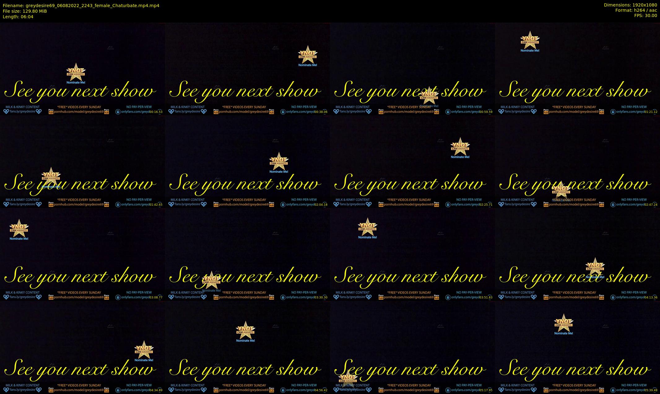greydesire69 — 7 minute Chaturbate female cam show recording, 1080p, Aug 6, 2022