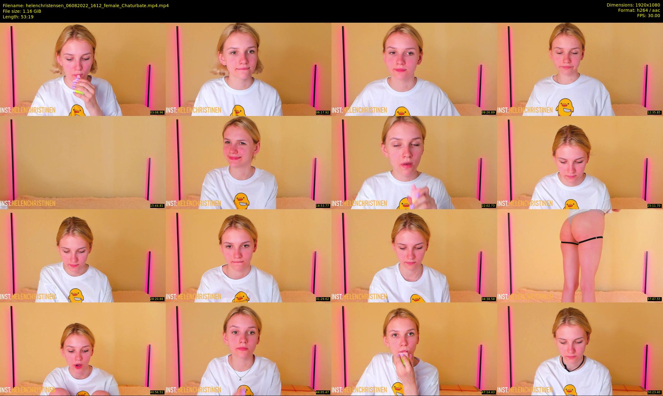 helenchristensen — 54 minute Chaturbate female cam show recording, 1080p, Aug 6, 2022