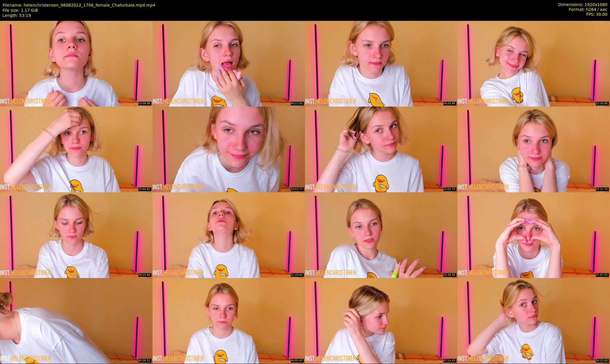 helenchristensen — 54 minute Chaturbate female cam show recording, 1080p, Aug 6, 2022