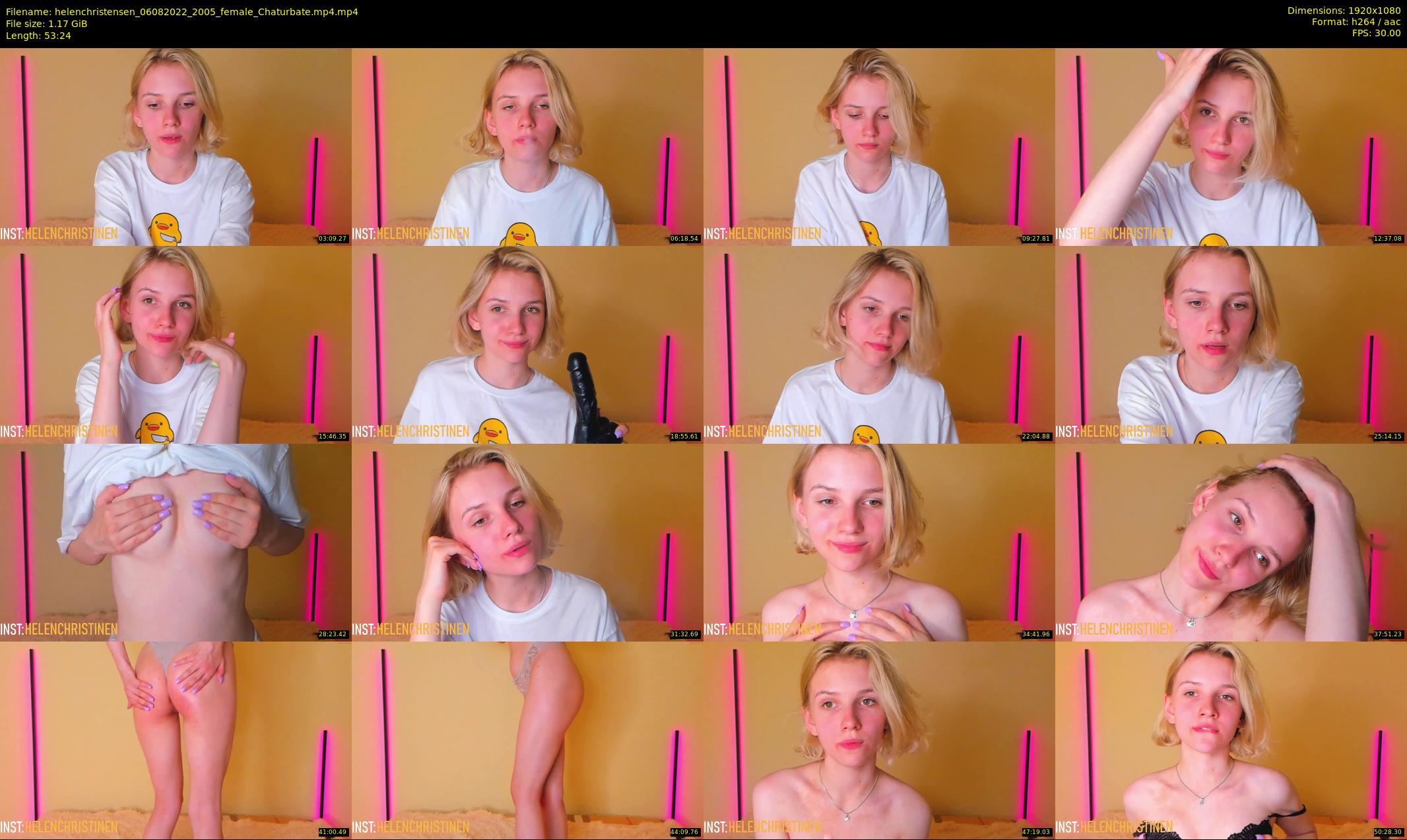 helenchristensen — 54 minute Chaturbate female cam show recording, 1080p, Aug 6, 2022