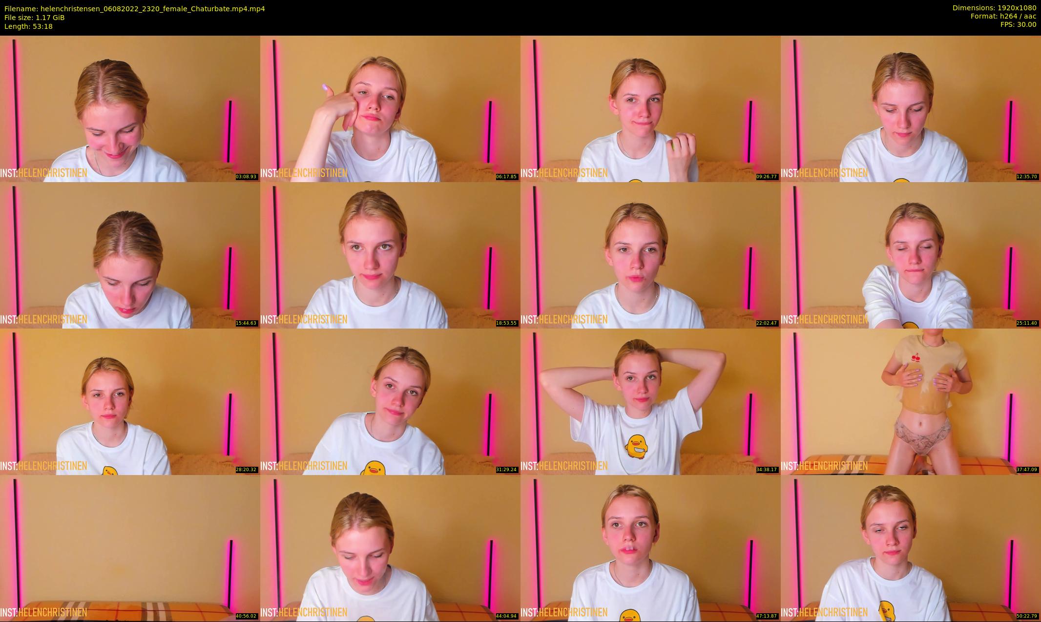 helenchristensen — 54 minute Chaturbate female cam show recording, 1080p, Aug 6, 2022