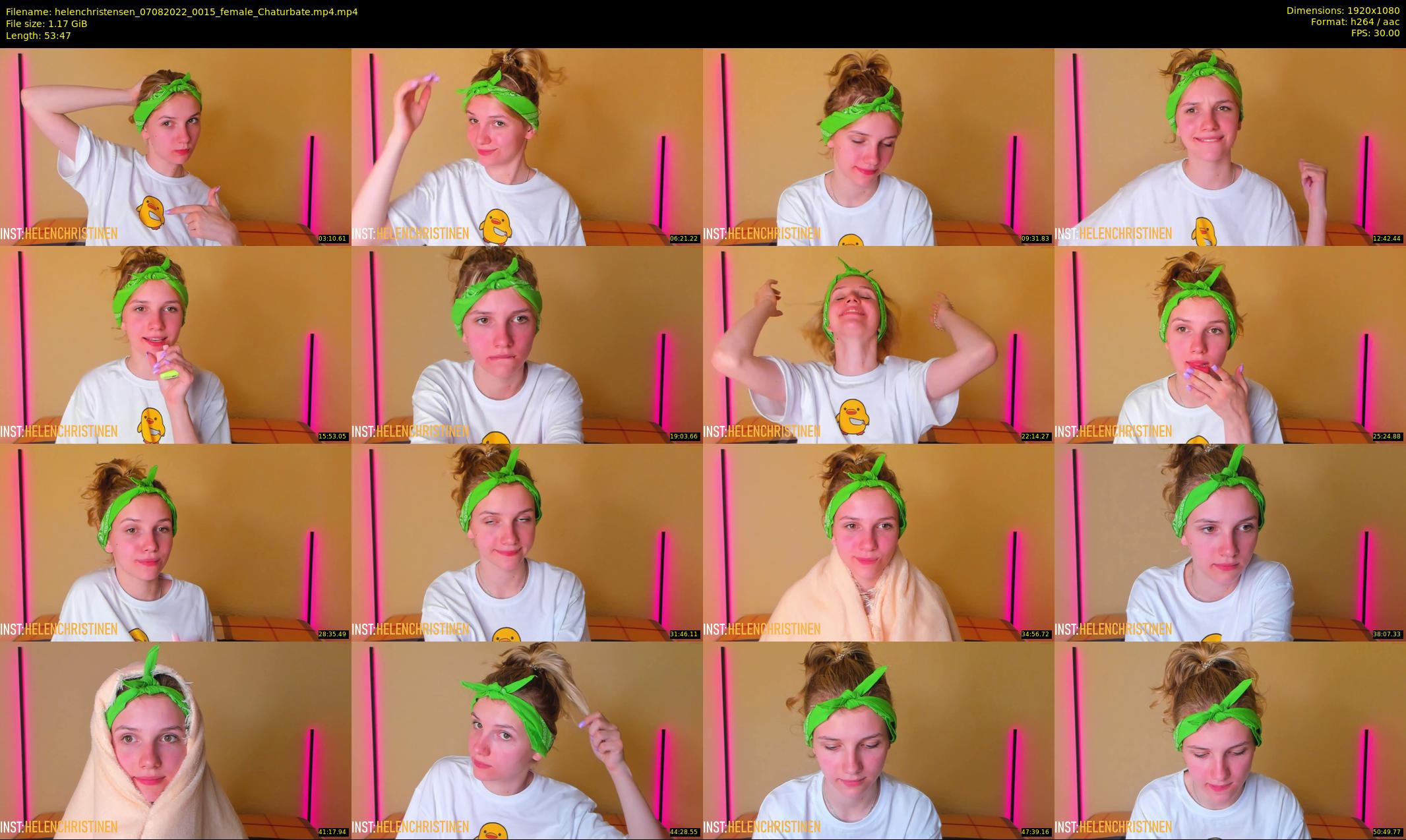 helenchristensen — 54 minute Chaturbate female cam show recording, 1080p, Aug 7, 2022