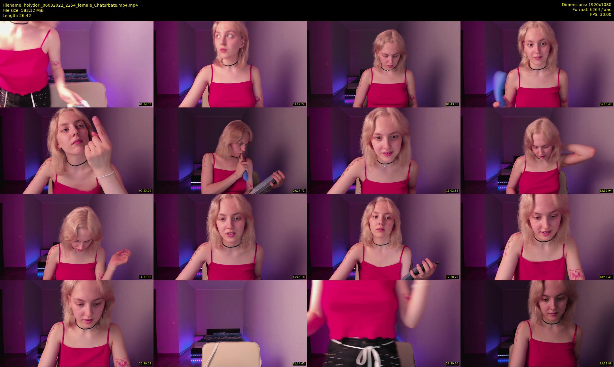 holydori — 27 minute Chaturbate female cam show recording, 1080p, Aug 6, 2022