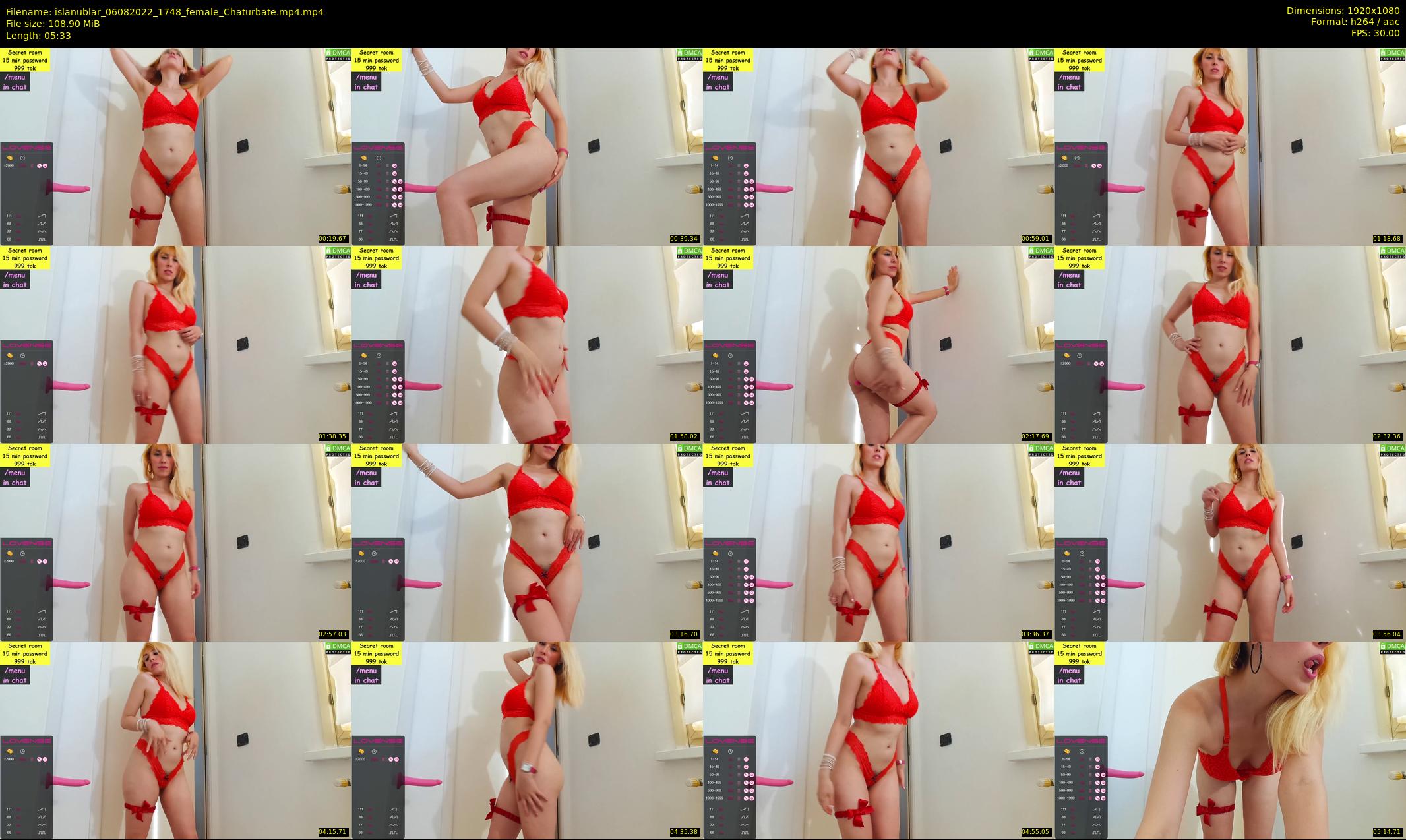 islanublar — 6 minute Chaturbate female cam show recording, 1080p, Aug 6, 2022