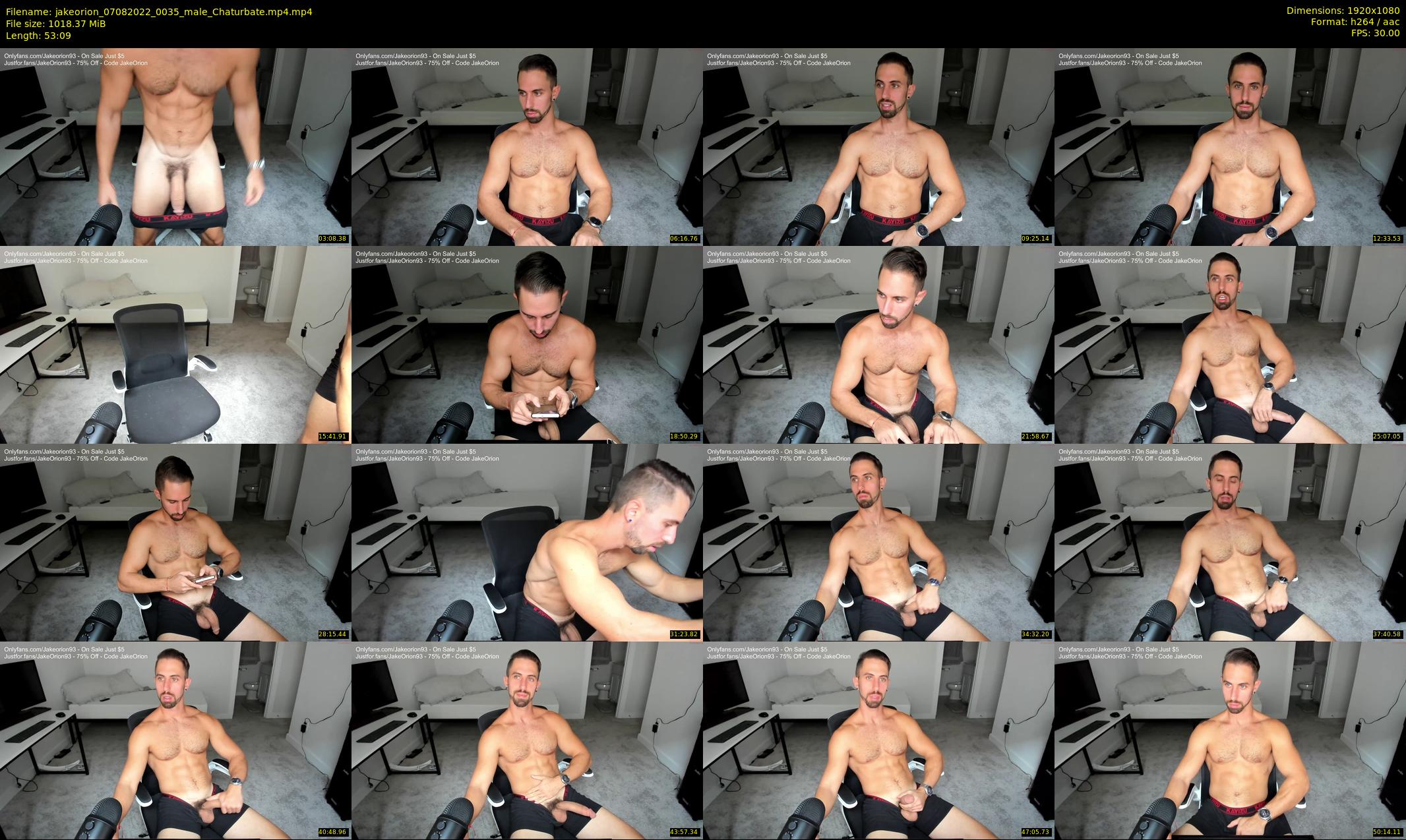 jakeorion — 54 minute Chaturbate male cam show recording, 1080p, Aug 7, 2022