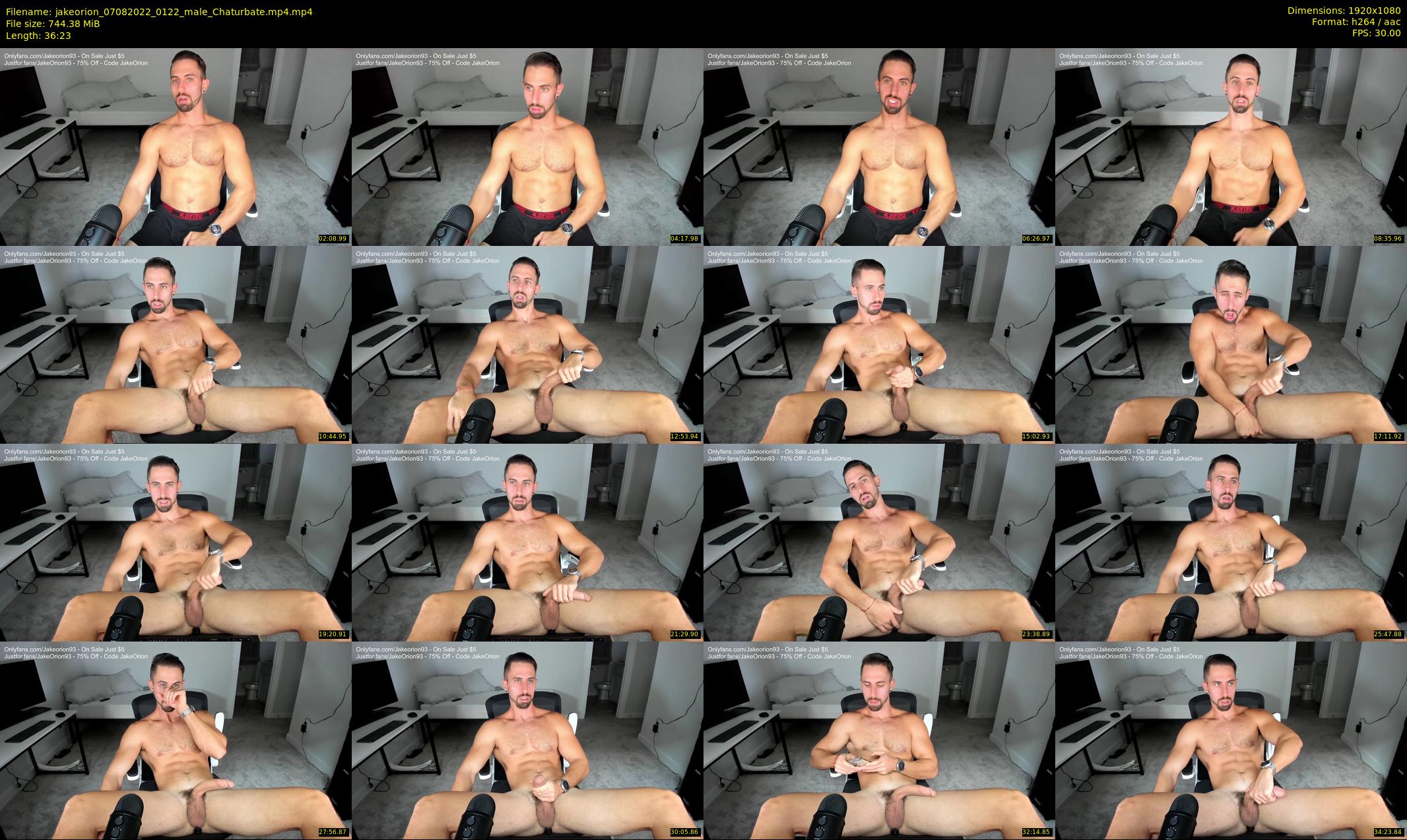 jakeorion — 37 minute Chaturbate male cam show recording, 1080p, Aug 7, 2022