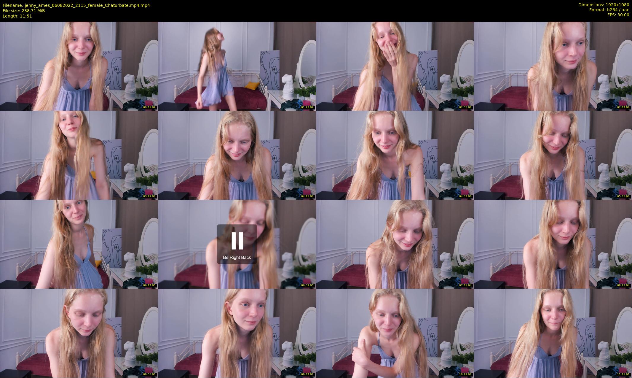 jenny_ames — 12 minute Chaturbate female cam show recording, 1080p, Aug 6, 2022