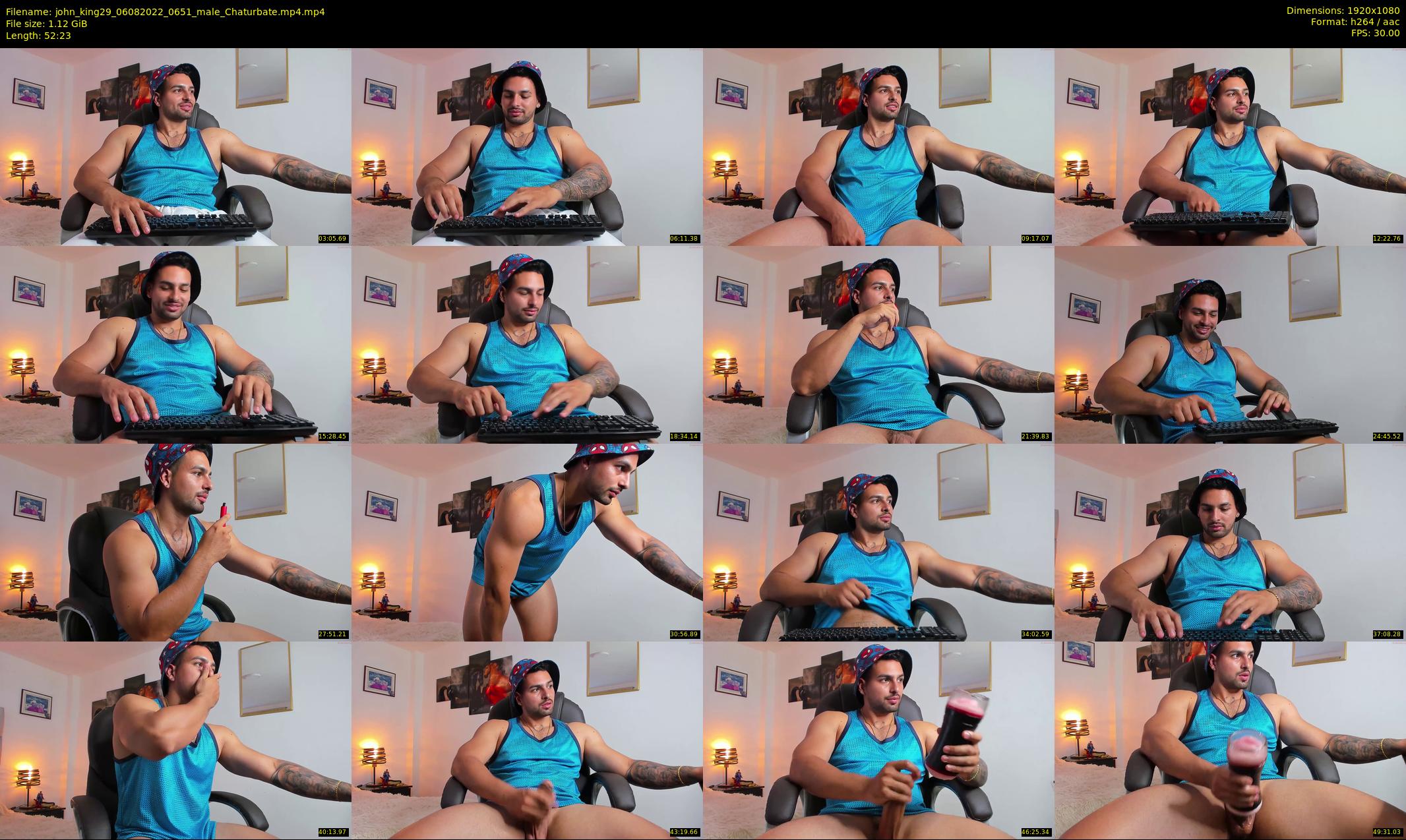 john_king29 — 53 minute Chaturbate male cam show recording, 1080p, Aug 6, 2022