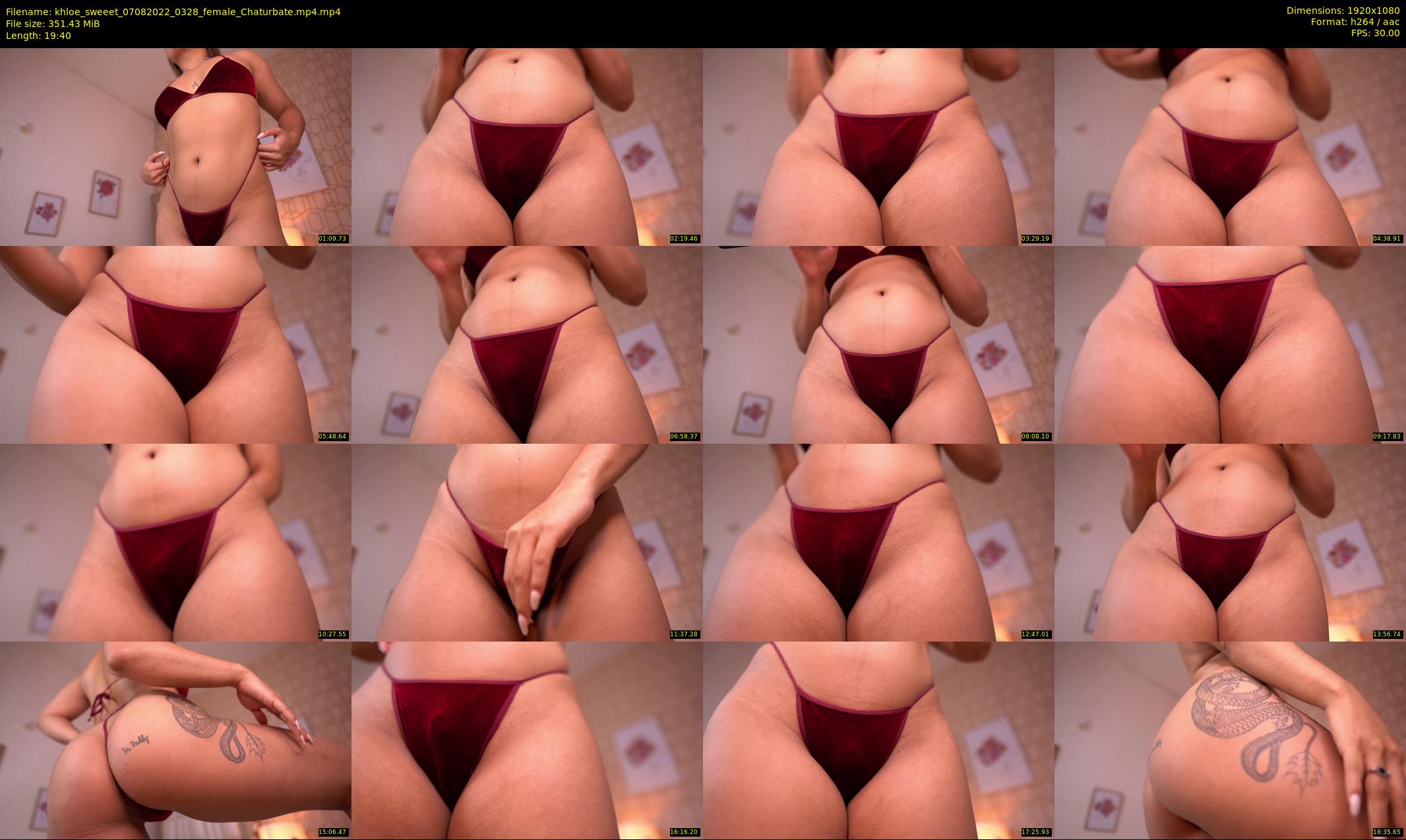 khloe_sweeet — 20 minute Chaturbate female cam show recording, 1080p, Aug 7, 2022
