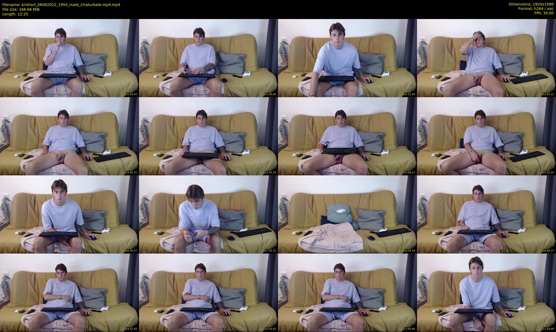krishort — 13 minute Chaturbate male cam show recording, 1080p, Aug 6, 2022