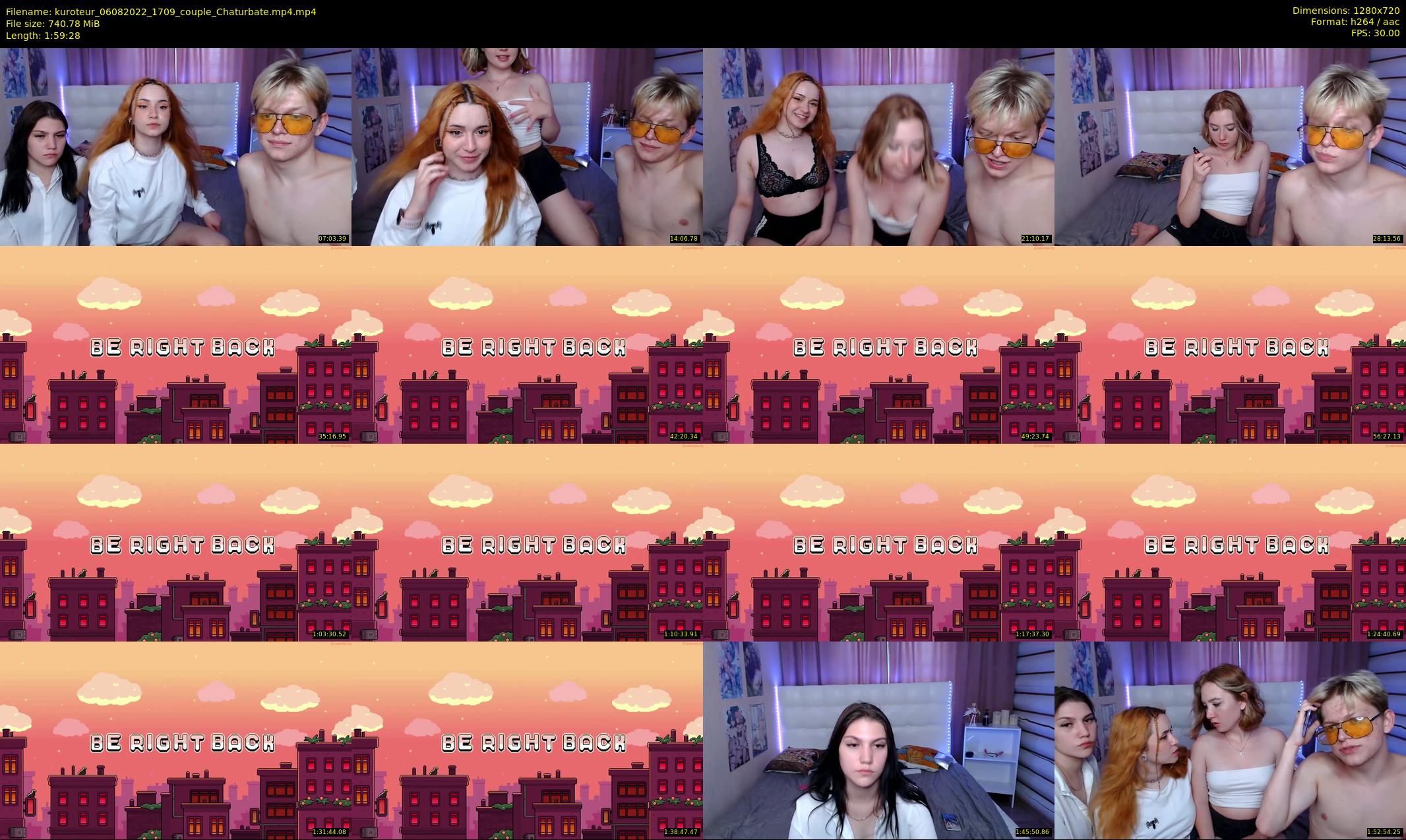 kuroteur — 120 minute Chaturbate couple cam show recording, 720p, Aug 6, 2022