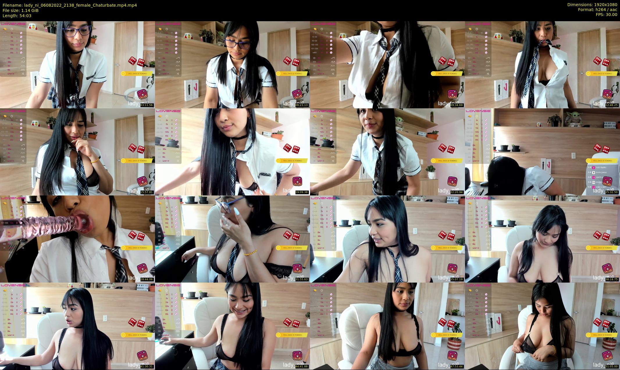 lady_ni — 55 minute Chaturbate female cam show recording, 1080p, Aug 6, 2022