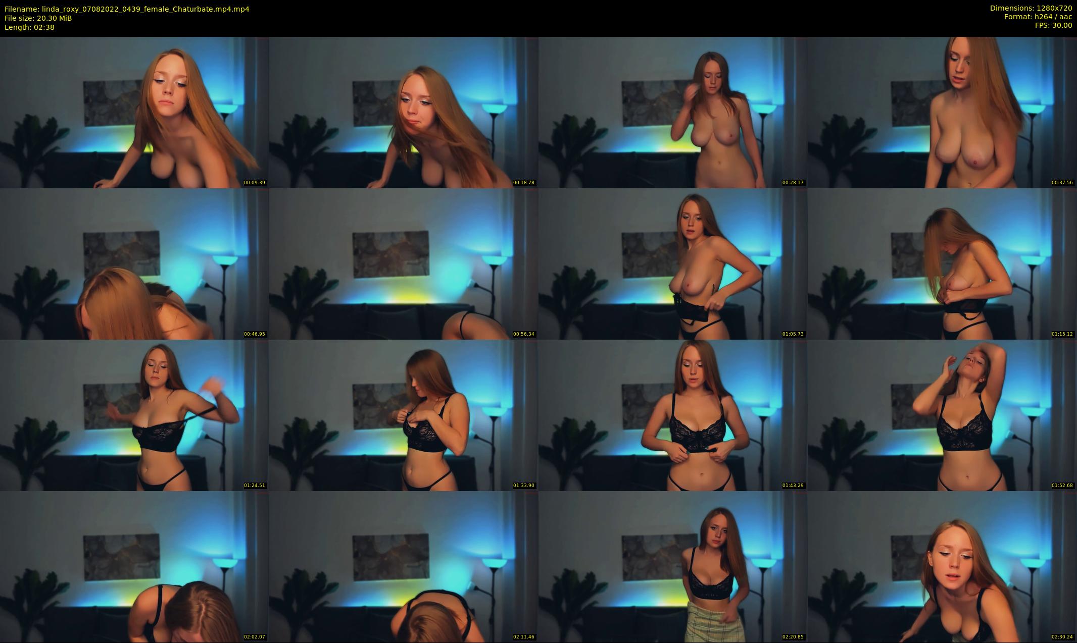 linda_roxy — 3 minute Chaturbate female cam show recording, 720p, Aug 7, 2022