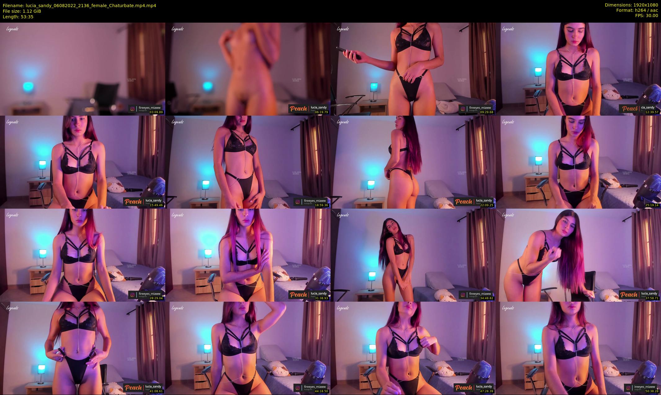 lucia_sandy — 54 minute Chaturbate female cam show recording, 1080p, Aug 6, 2022