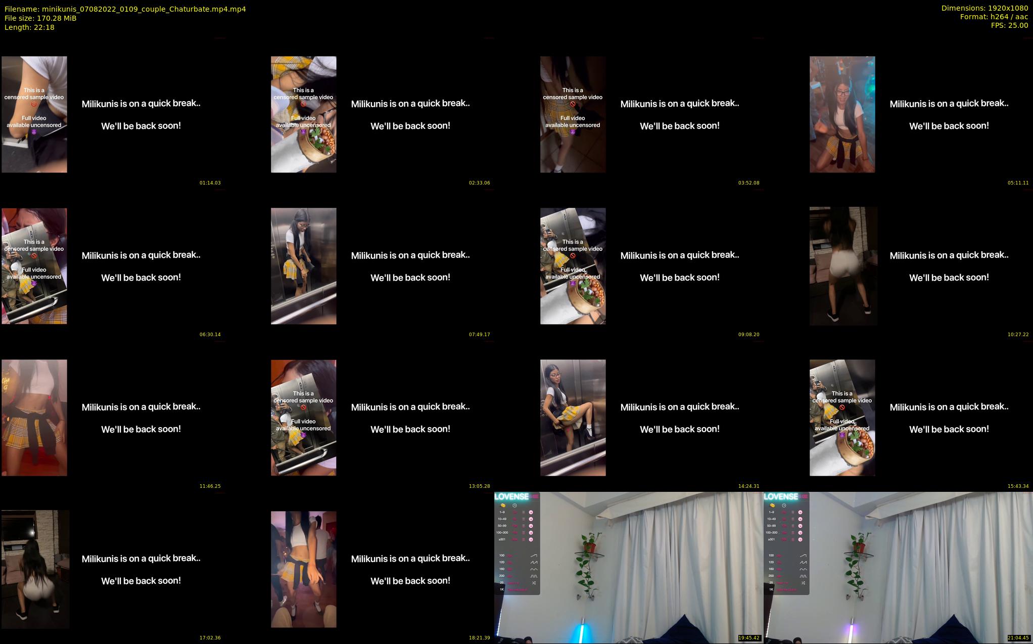 minikunis — 23 minute Chaturbate couple cam show recording, 1080p, Aug 7, 2022