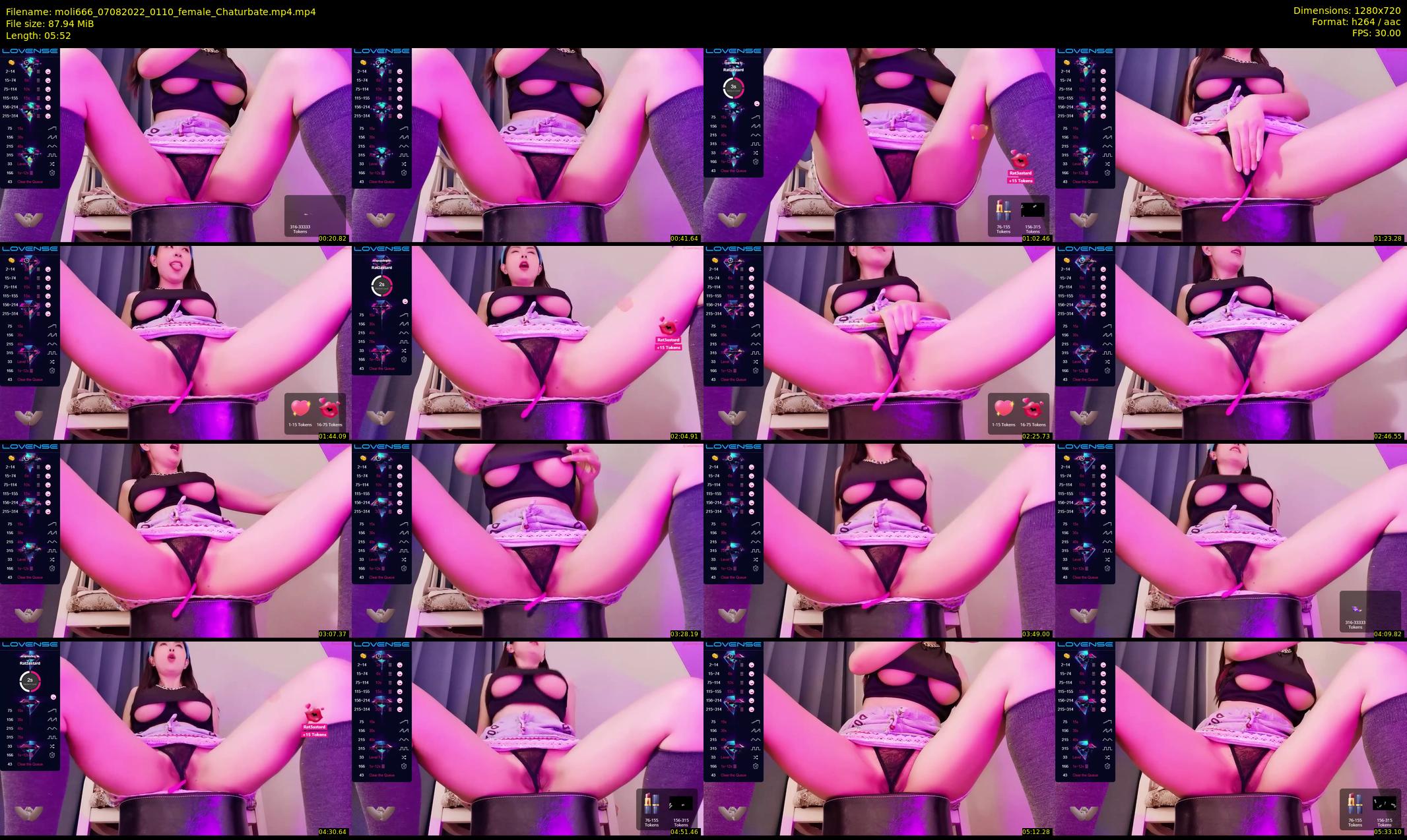 moli666 — 6 minute Chaturbate female cam show recording, 720p, Aug 7, 2022