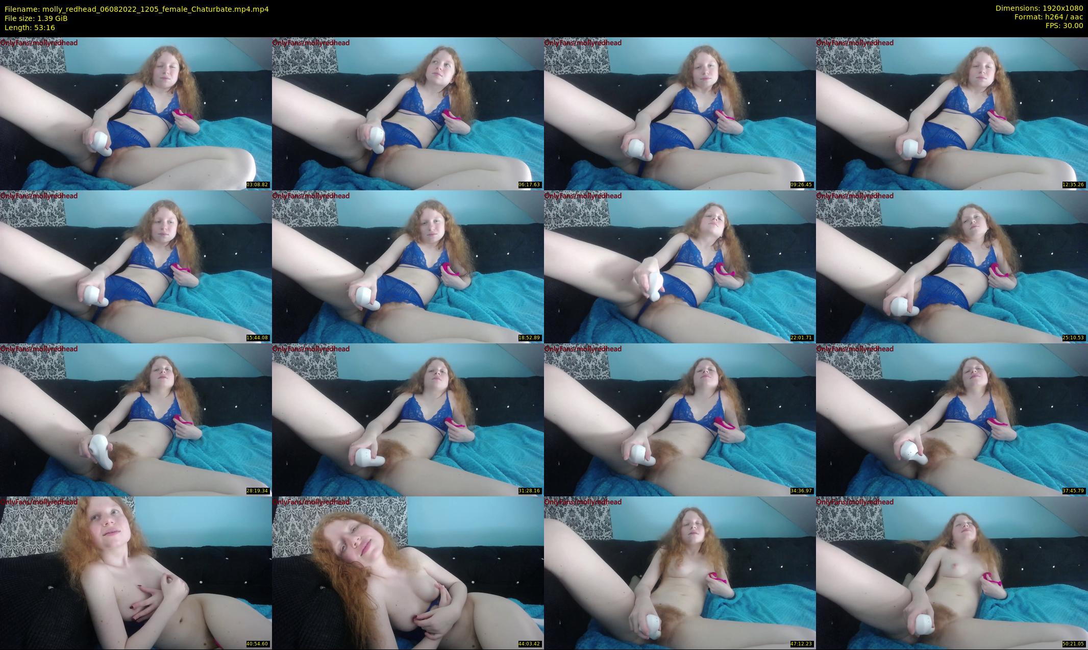 molly_redhead — 54 minute Chaturbate female cam show recording, 1080p, Aug 6, 2022