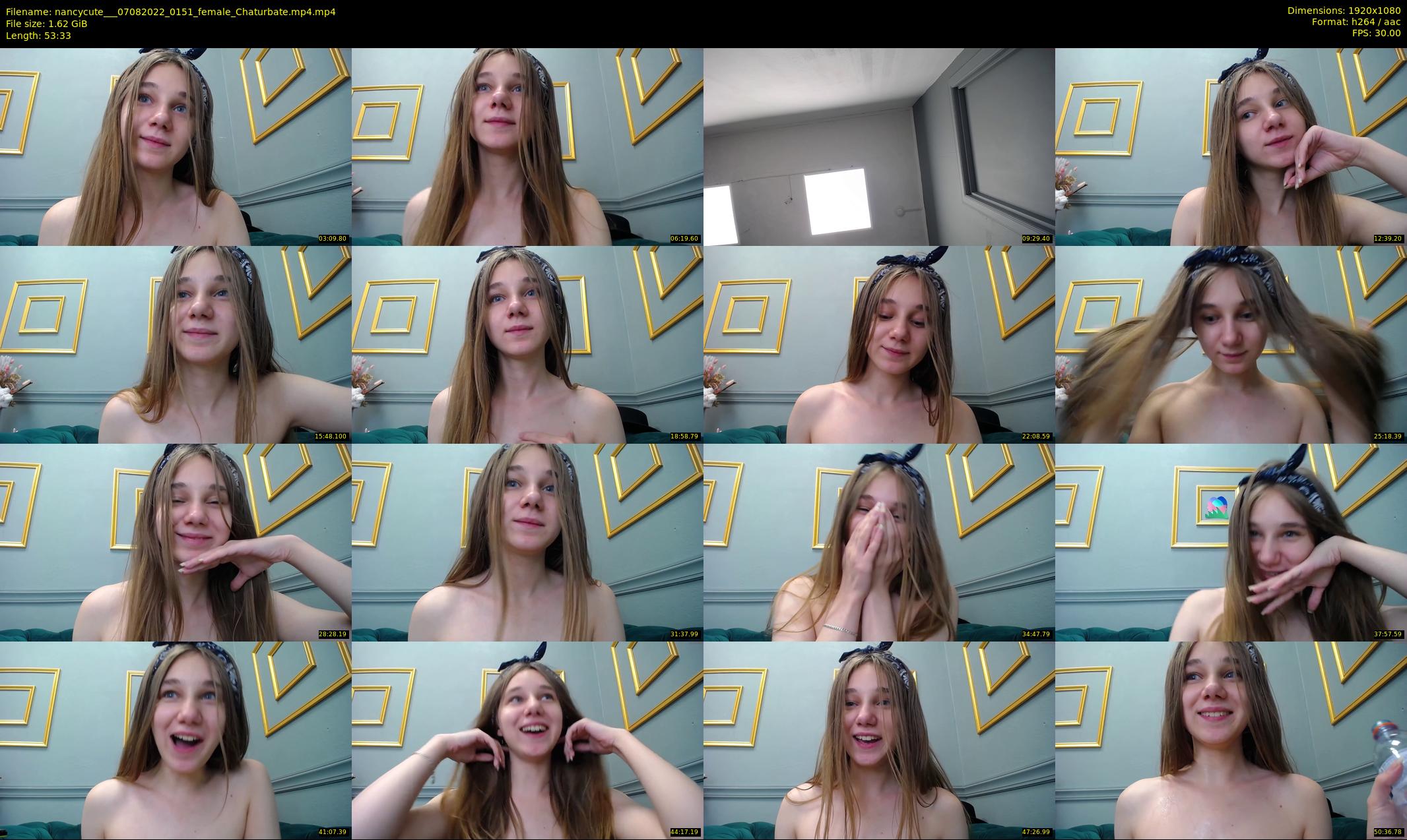 nancycute__ — 54 minute Chaturbate female cam show recording, 1080p, Aug 7, 2022