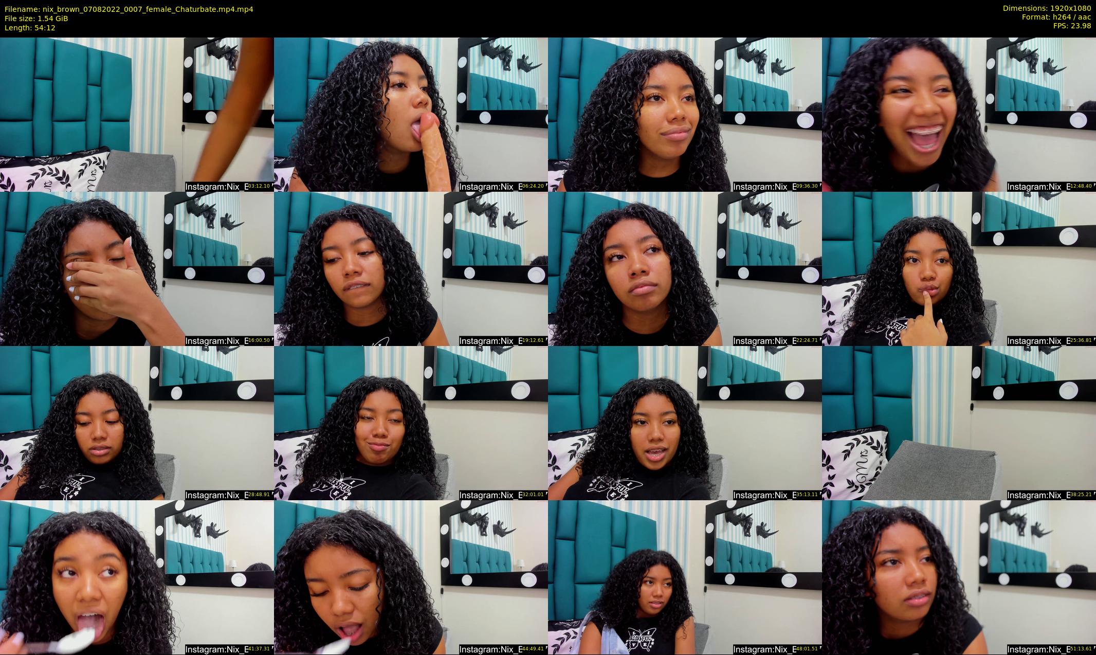 nix_brown — 55 minute Chaturbate female cam show recording, 1080p, Aug 7, 2022