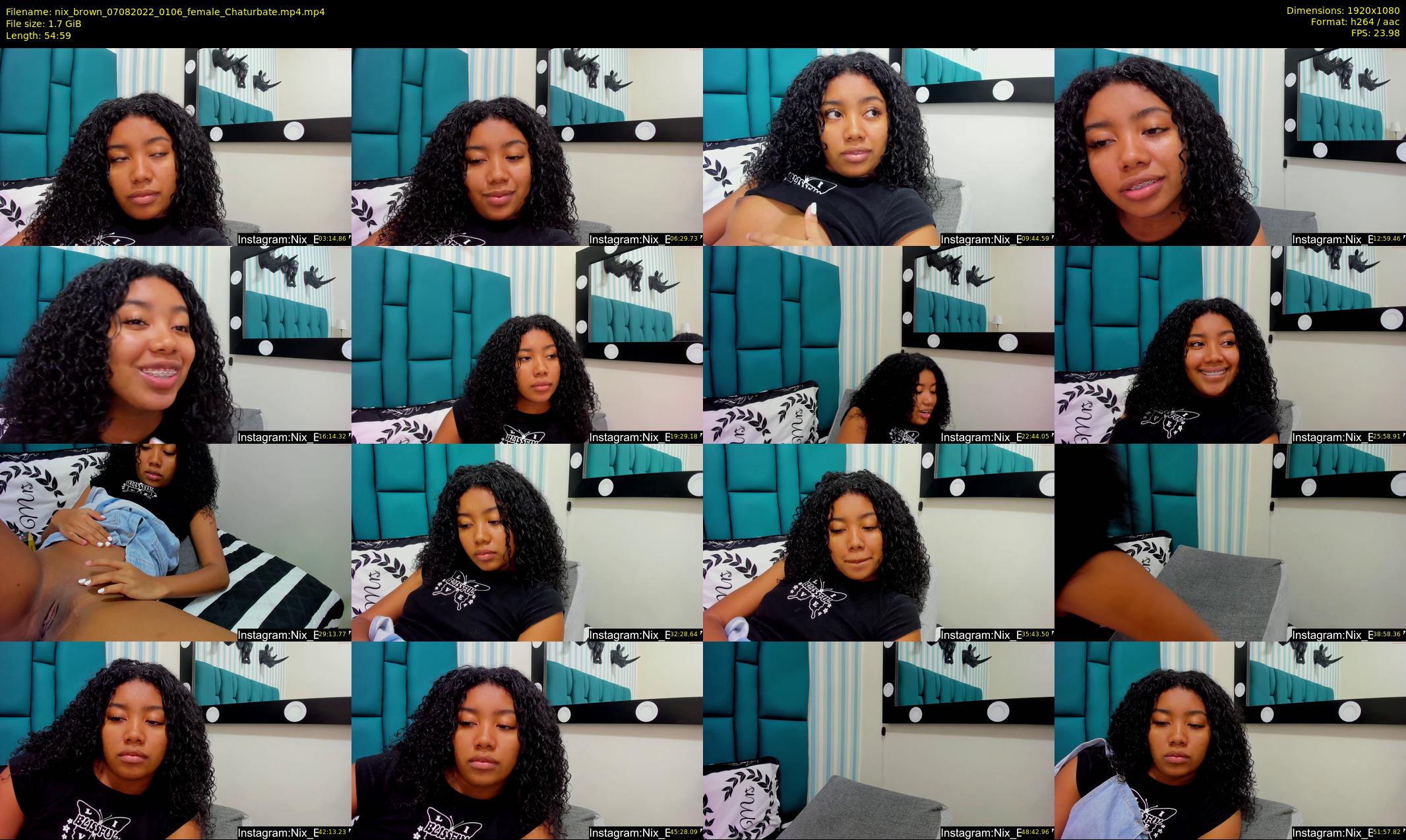nix_brown — 55 minute Chaturbate female cam show recording, 1080p, Aug 7, 2022