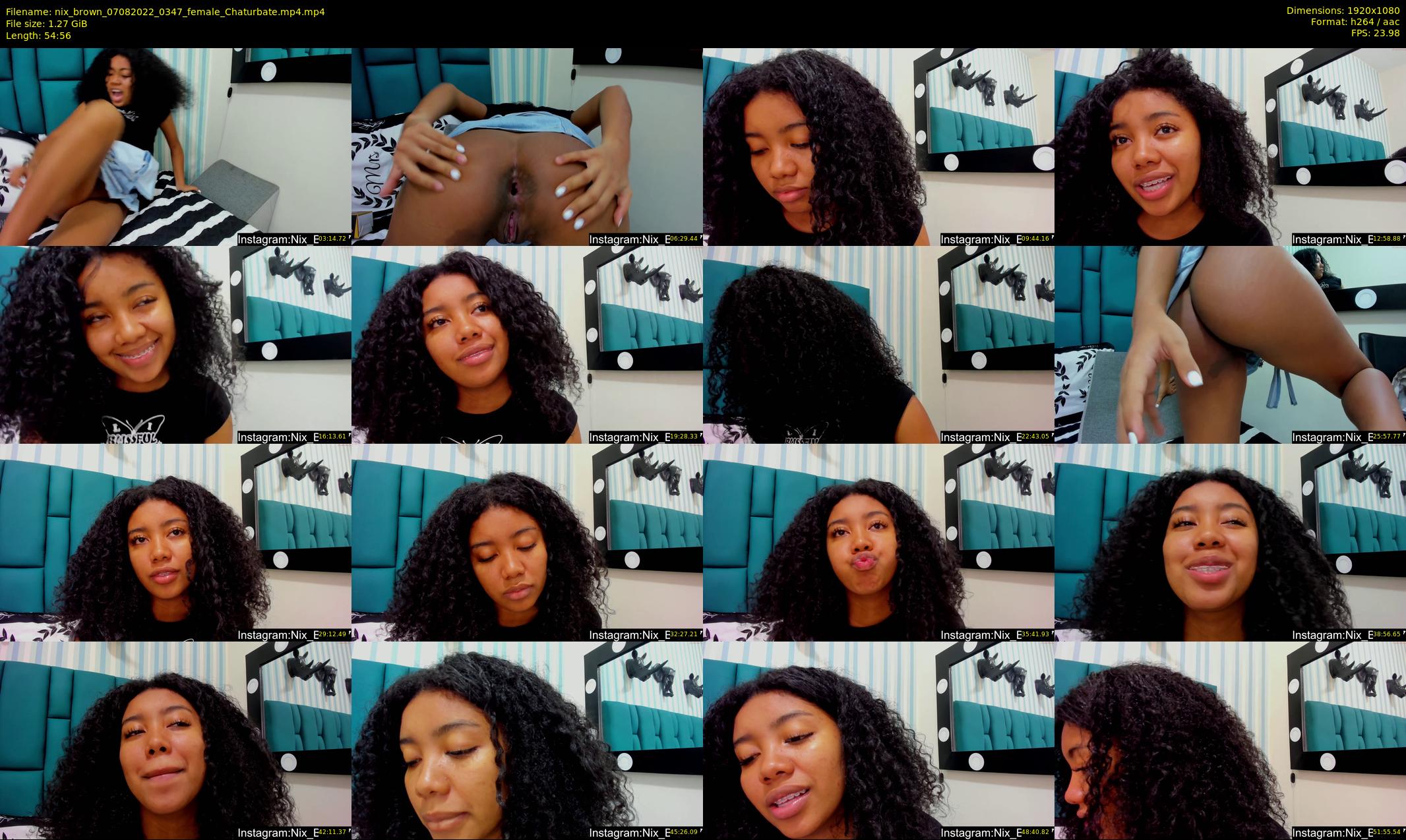 nix_brown — 55 minute Chaturbate female cam show recording, 1080p, Aug 7, 2022