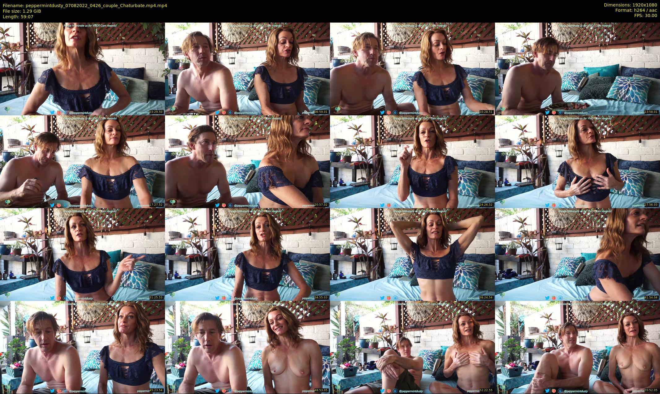peppermintdusty — 60 minute Chaturbate couple cam show recording, 1080p, Aug 7, 2022
